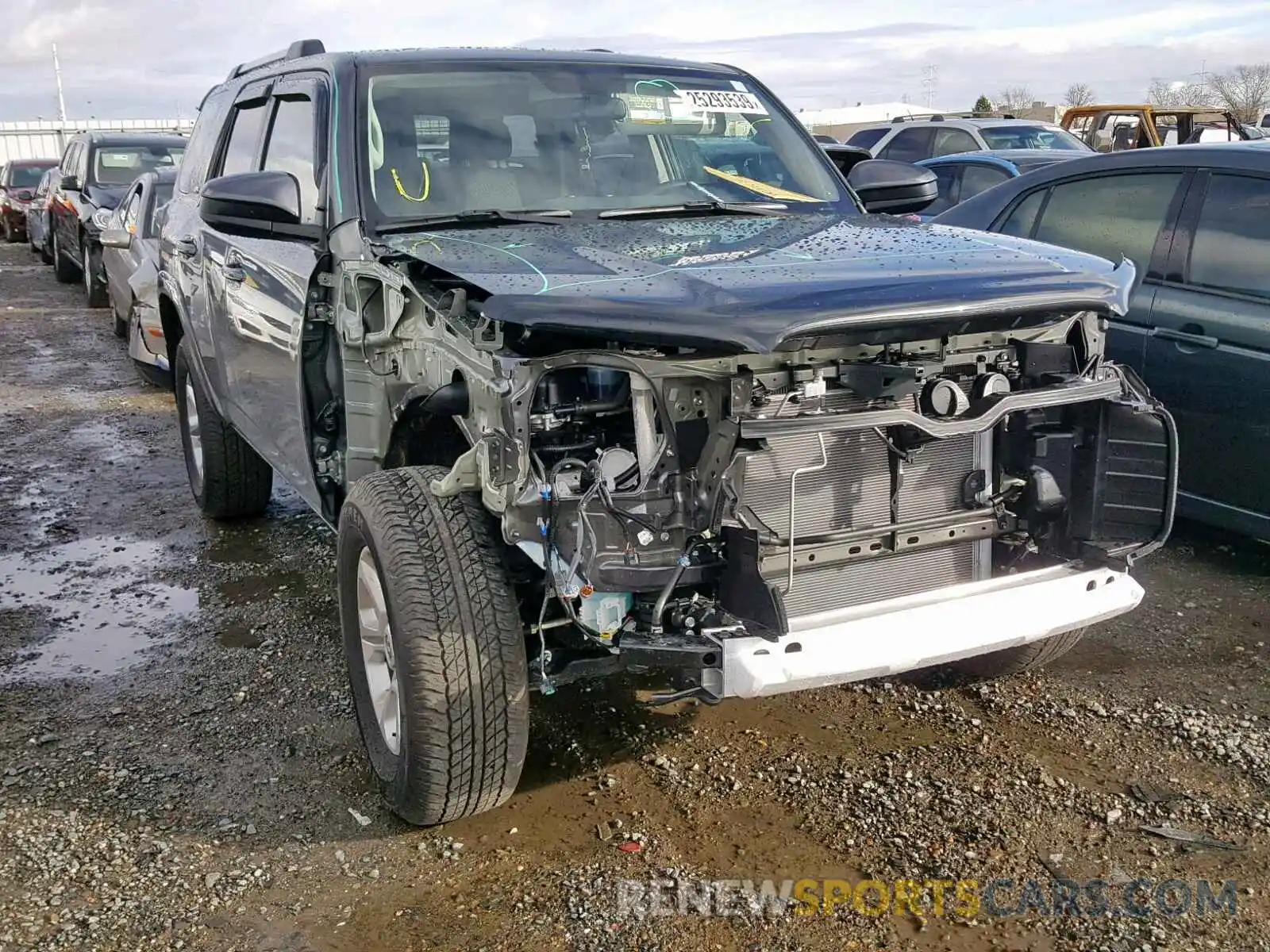 1 Photograph of a damaged car JTEBU5JR8K5621477 TOYOTA 4RUNNER SR 2019