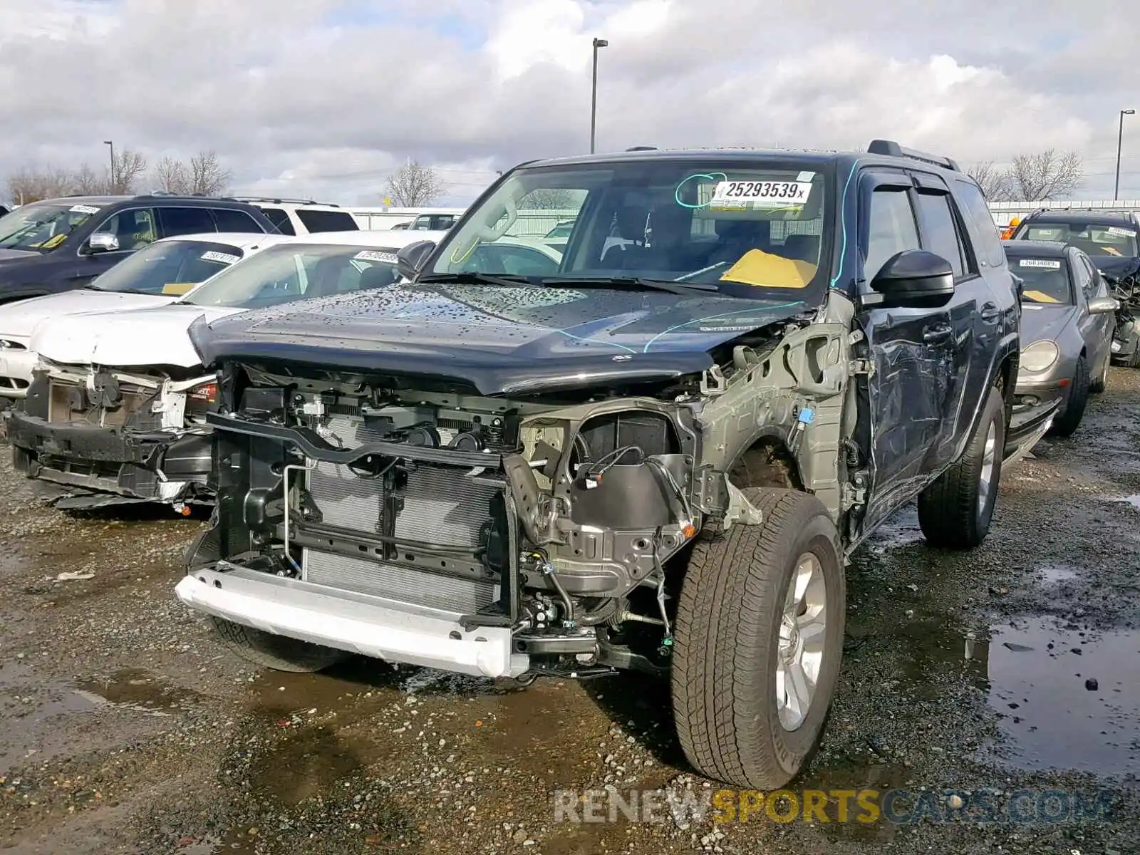 2 Photograph of a damaged car JTEBU5JR8K5621477 TOYOTA 4RUNNER SR 2019