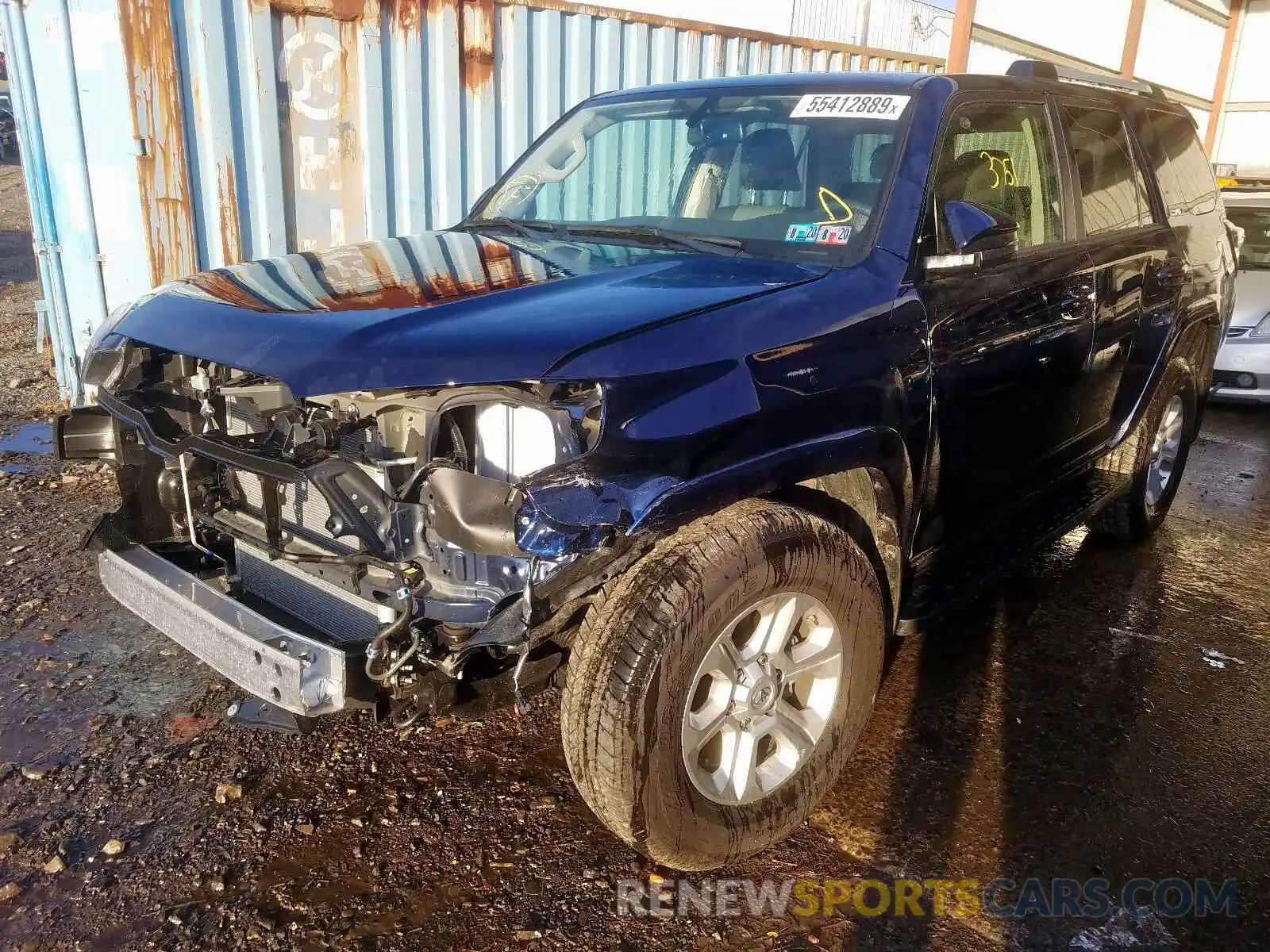 2 Фотография поврежденного автомобиля JTEBU5JR8K5717108 TOYOTA 4RUNNER SR 2019