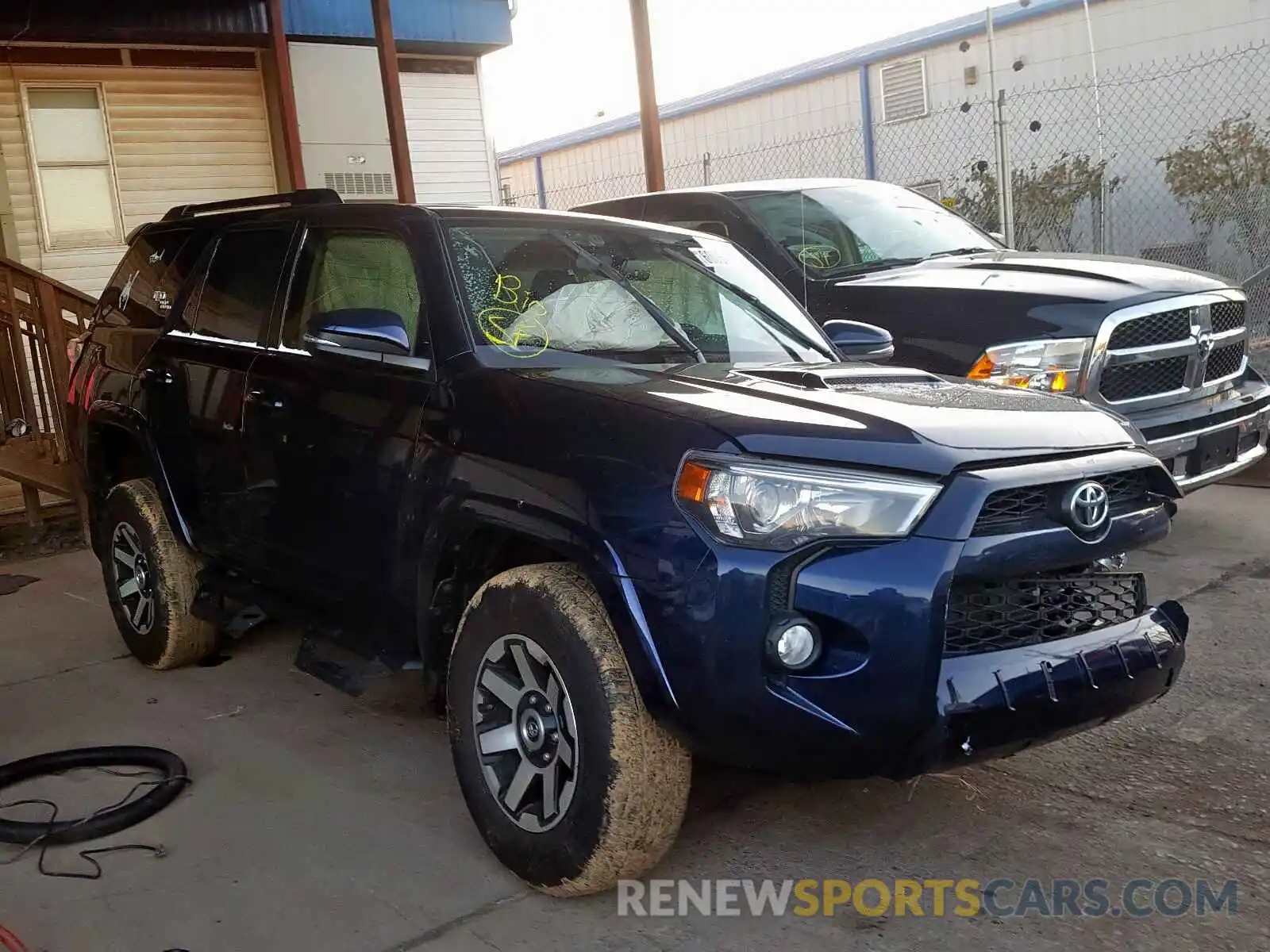 1 Photograph of a damaged car JTEBU5JRXK5634845 TOYOTA 4RUNNER SR 2019