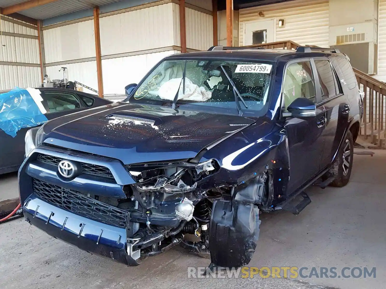 2 Photograph of a damaged car JTEBU5JRXK5634845 TOYOTA 4RUNNER SR 2019