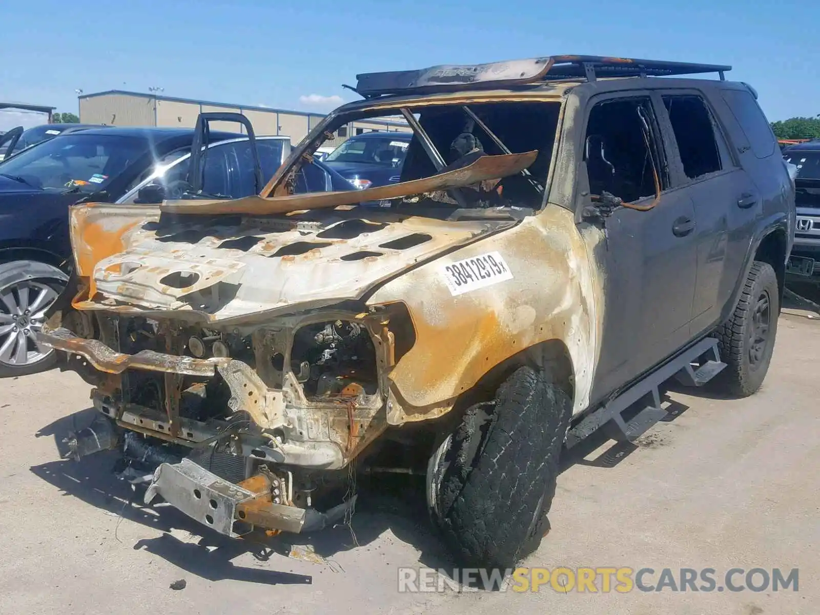 2 Photograph of a damaged car JTEBU5JRXK5636370 TOYOTA 4RUNNER SR 2019