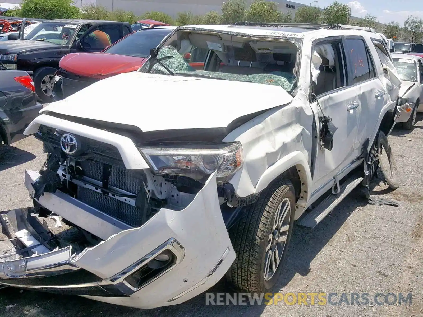 2 Photograph of a damaged car JTEBU5JRXK5639608 TOYOTA 4RUNNER SR 2019