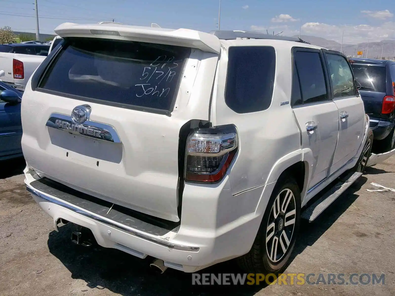 4 Photograph of a damaged car JTEBU5JRXK5639608 TOYOTA 4RUNNER SR 2019