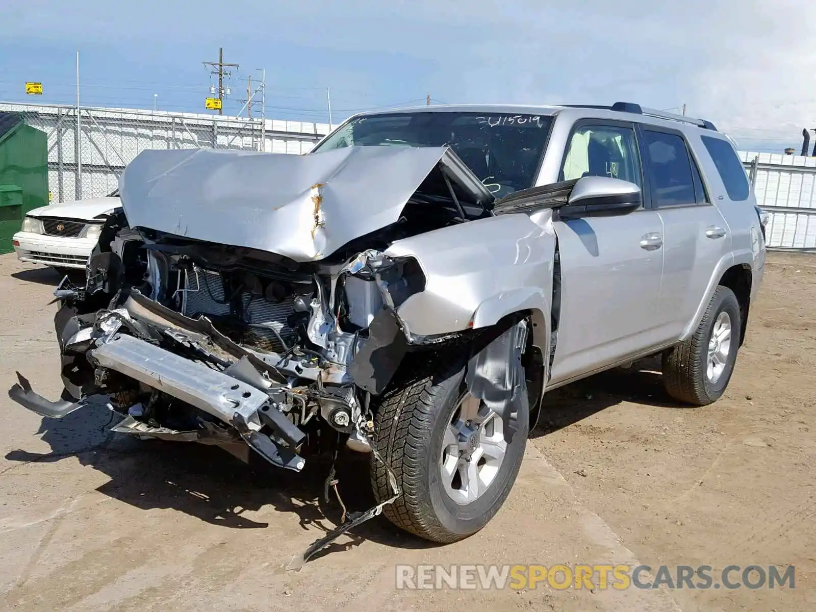 2 Photograph of a damaged car JTEBU5JRXK5644341 TOYOTA 4RUNNER SR 2019