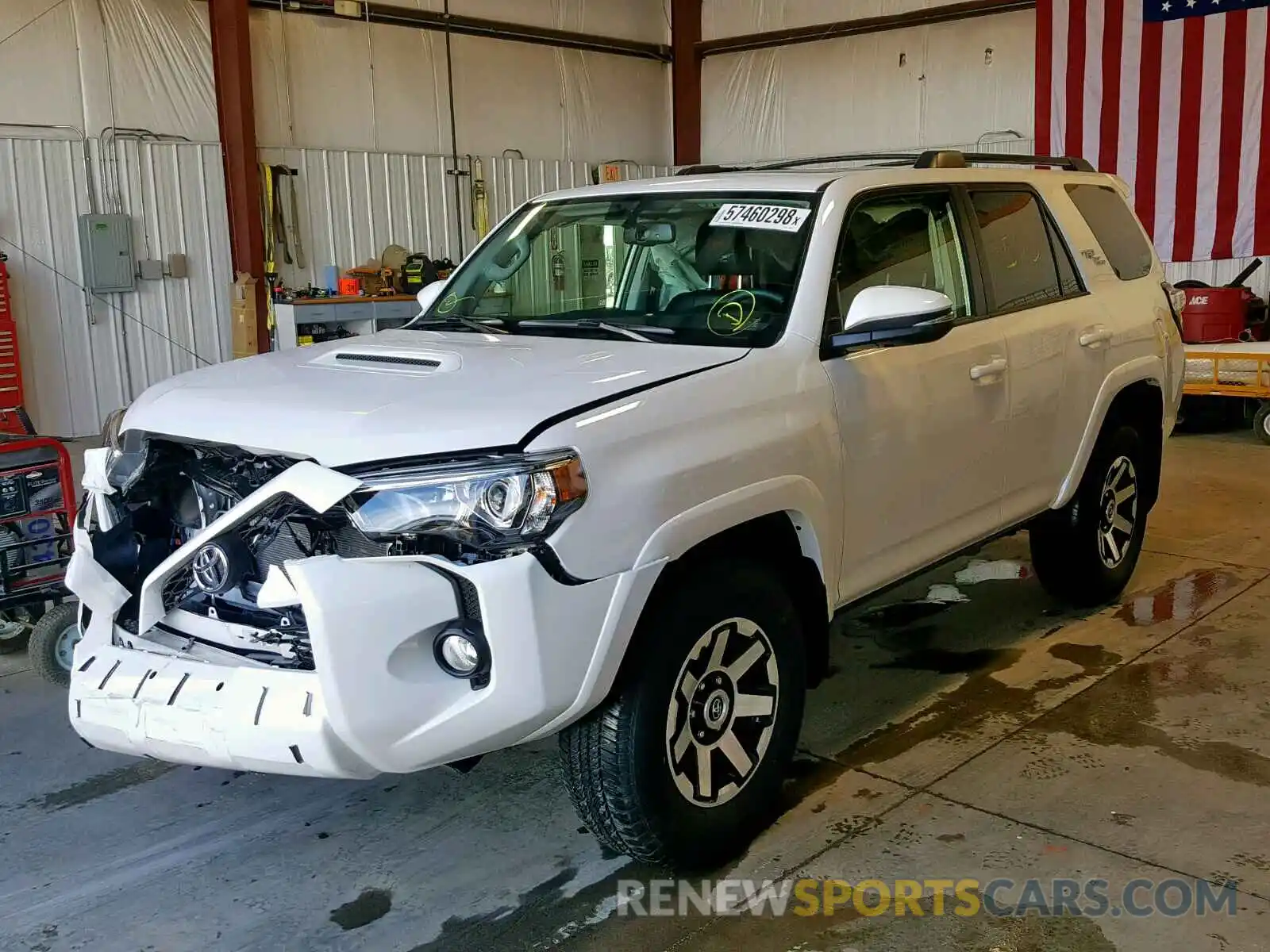 2 Photograph of a damaged car JTEBU5JRXK5644470 TOYOTA 4RUNNER SR 2019