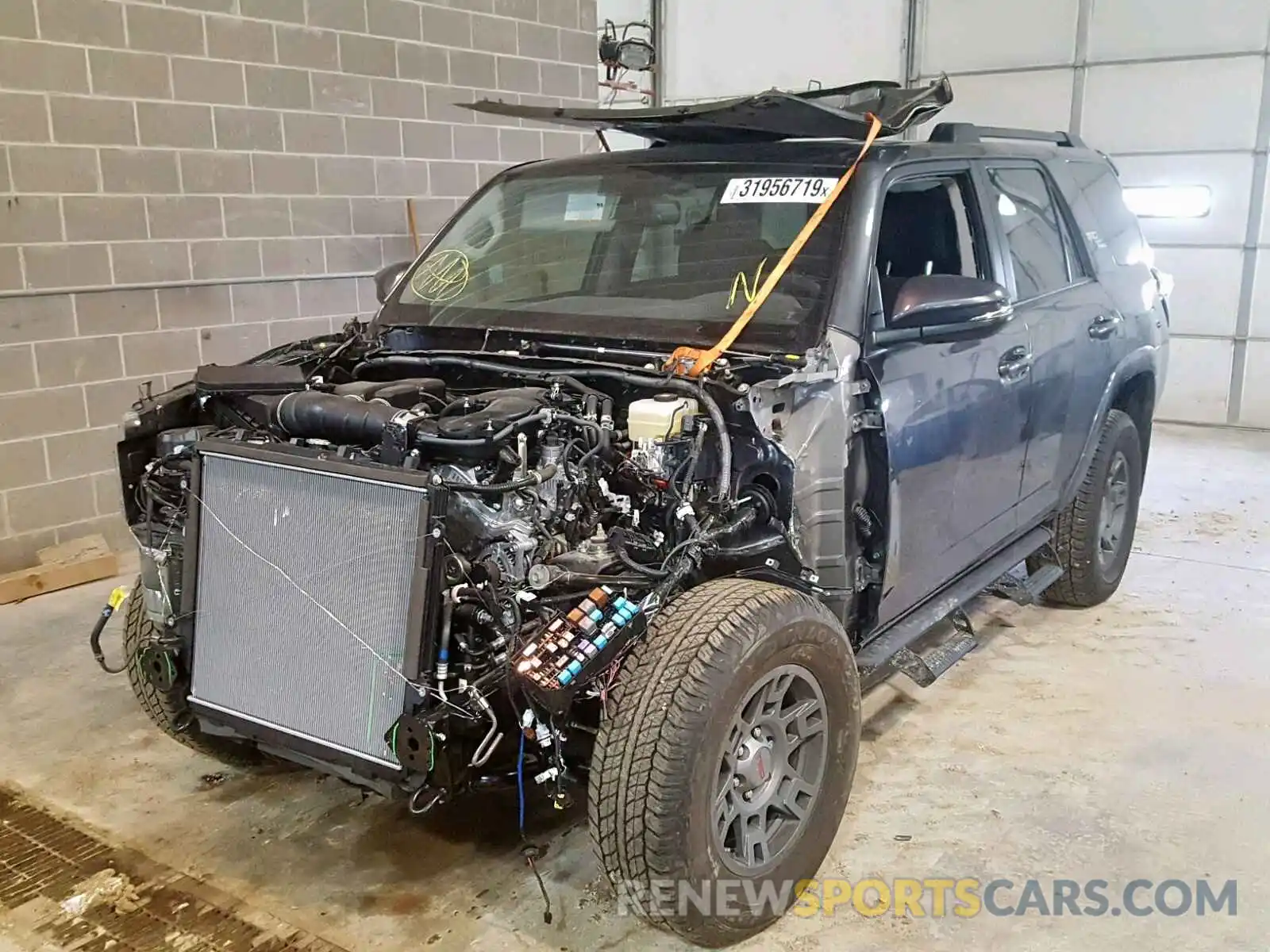 2 Photograph of a damaged car JTEBU5JRXK5646316 TOYOTA 4RUNNER SR 2019