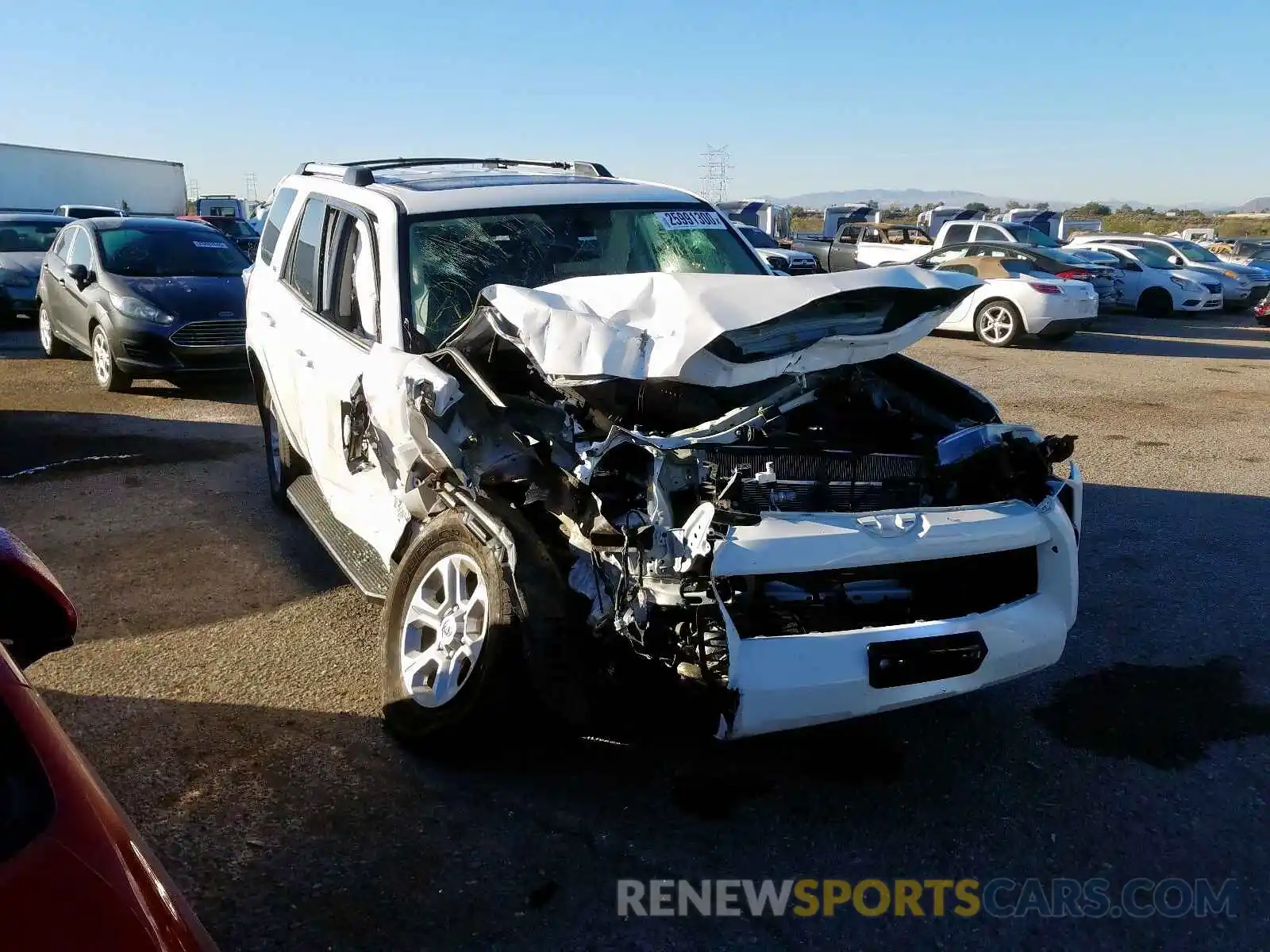 1 Photograph of a damaged car JTEBU5JRXK5654481 TOYOTA 4RUNNER SR 2019