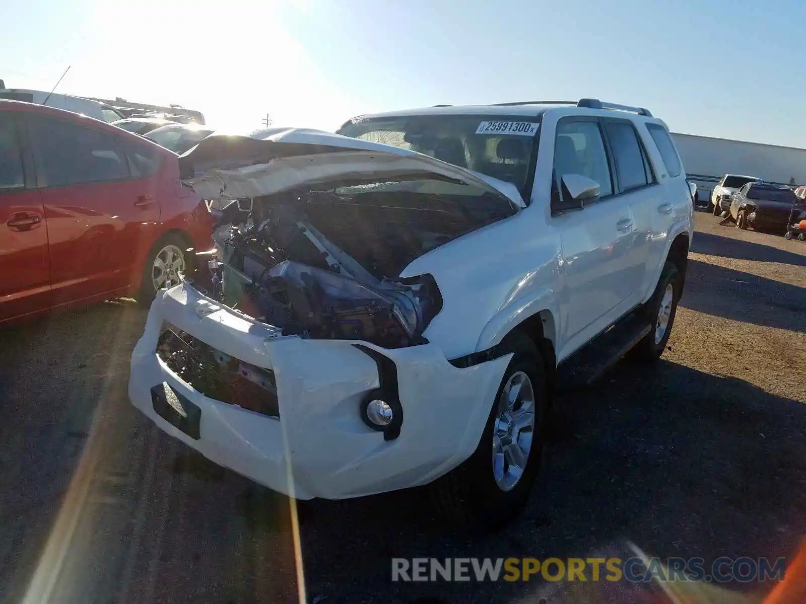 2 Photograph of a damaged car JTEBU5JRXK5654481 TOYOTA 4RUNNER SR 2019