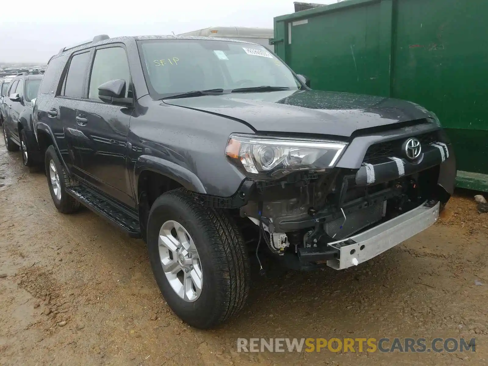 1 Photograph of a damaged car JTEBU5JRXK5662211 TOYOTA 4RUNNER SR 2019