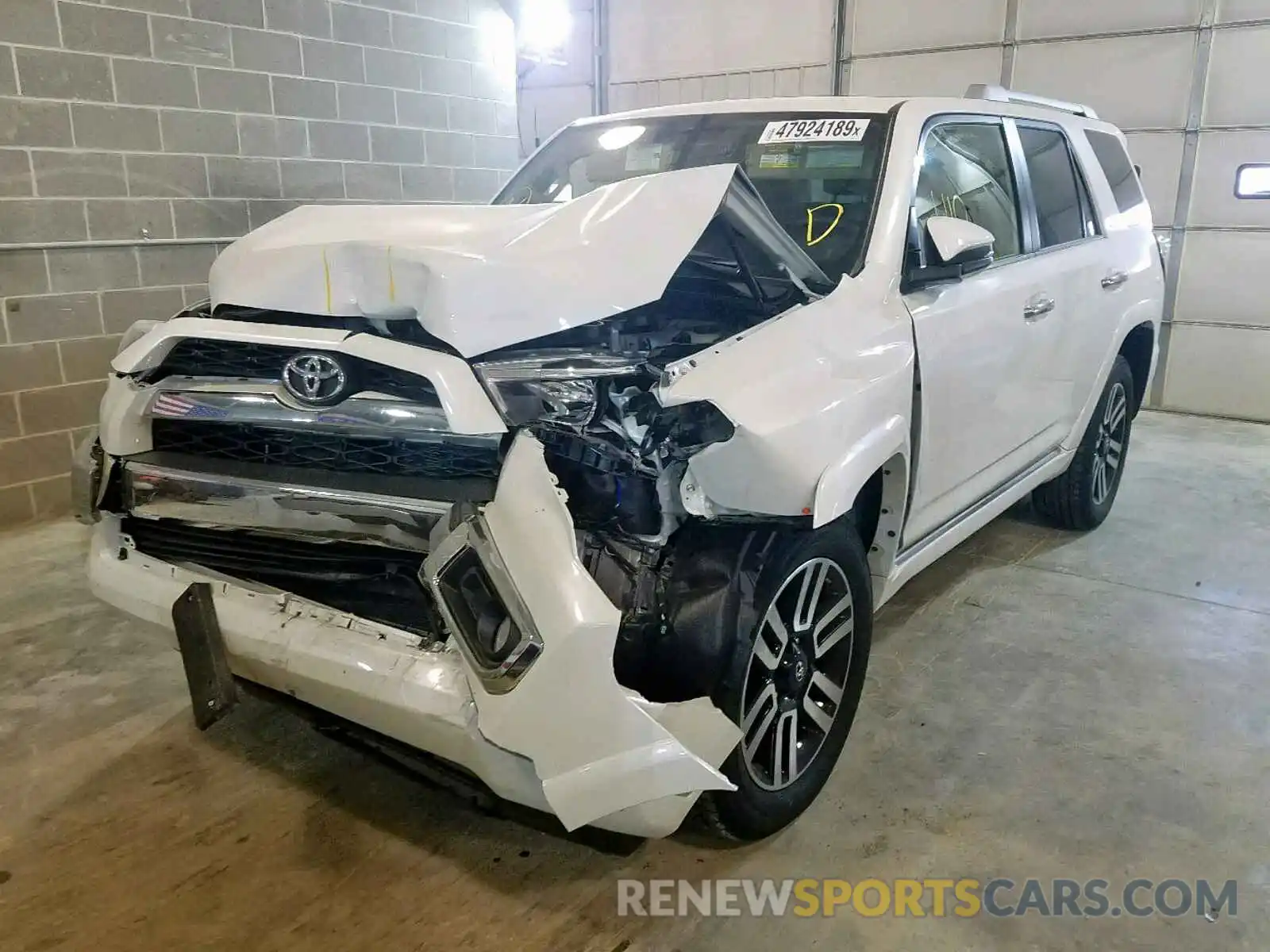 2 Photograph of a damaged car JTEBU5JRXK5713626 TOYOTA 4RUNNER SR 2019