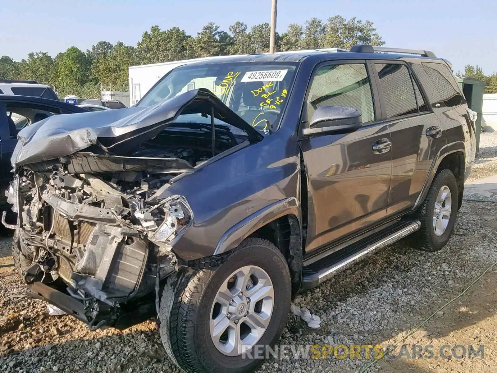 2 Photograph of a damaged car JTEZU5JR5K5194693 TOYOTA 4RUNNER SR 2019