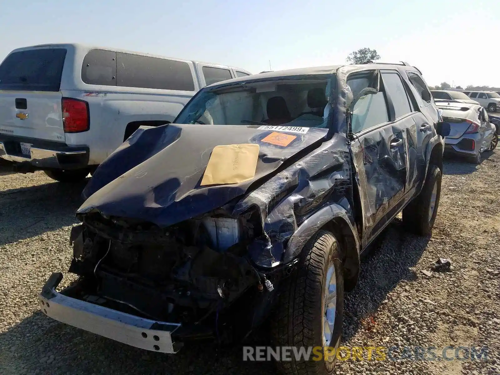 2 Photograph of a damaged car JTEZU5JR6K5197599 TOYOTA 4RUNNER SR 2019