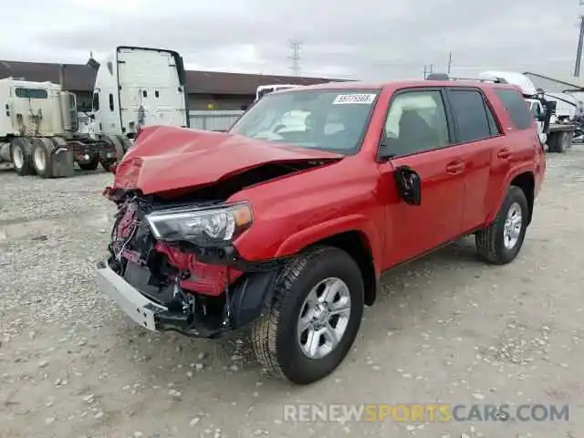 2 Photograph of a damaged car JTEZU5JR7K5203345 TOYOTA 4RUNNER SR 2019