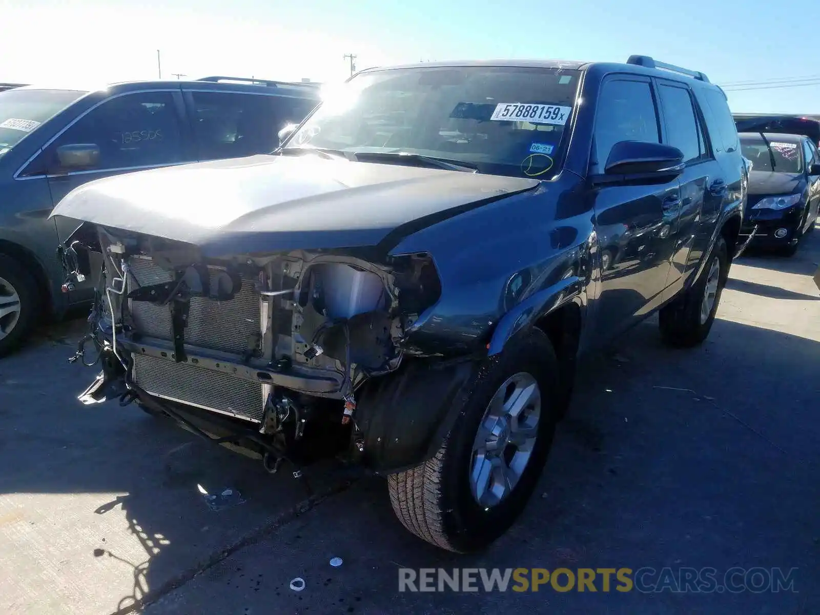 2 Photograph of a damaged car JTEZU5JR9K5209910 TOYOTA 4RUNNER SR 2019