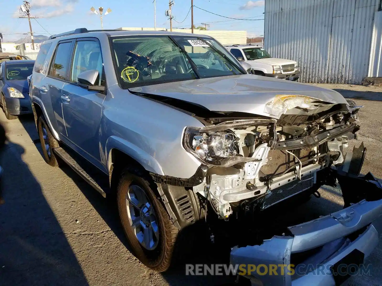 1 Photograph of a damaged car JTEZU5JRXK5198528 TOYOTA 4RUNNER SR 2019