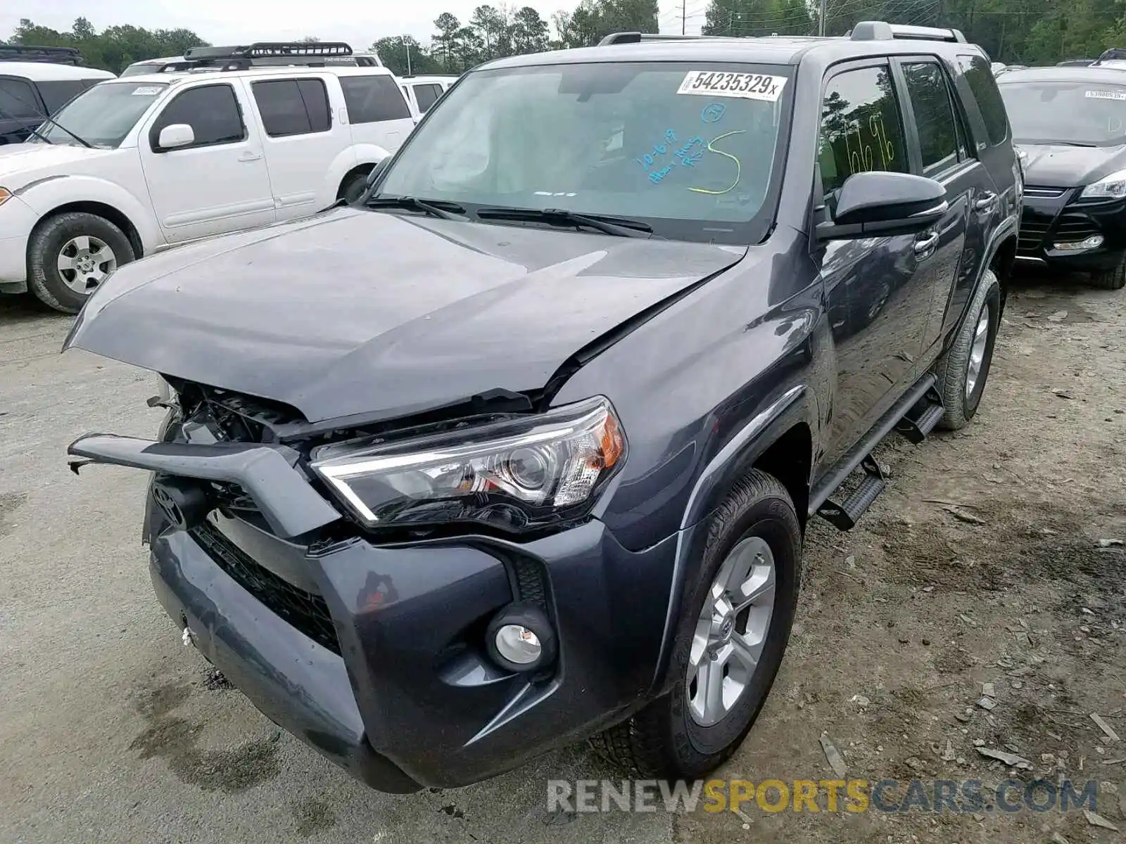 2 Photograph of a damaged car JTEZU5JRXK5204747 TOYOTA 4RUNNER SR 2019