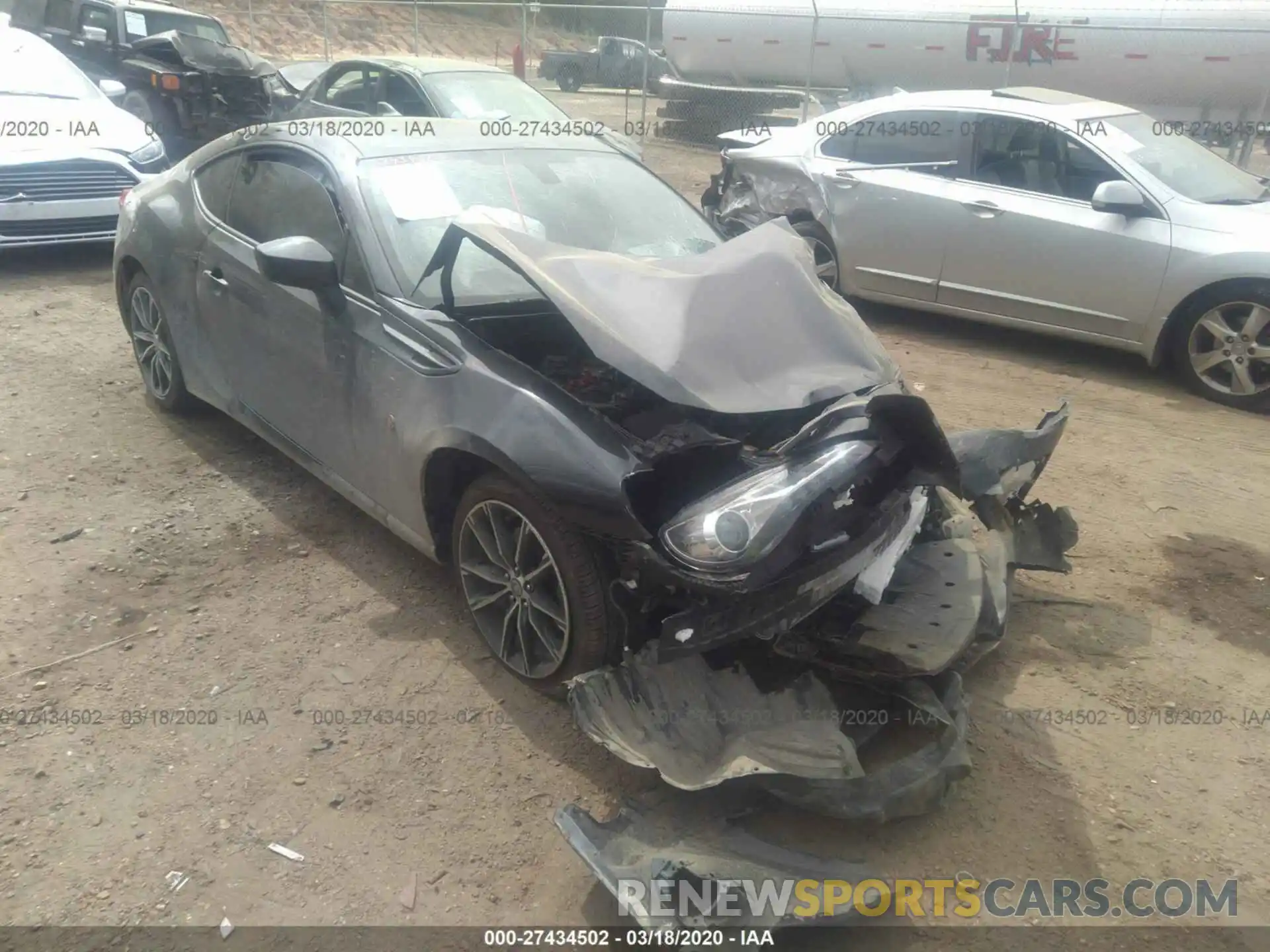 1 Photograph of a damaged car JF1ZNAA10K9703267 TOYOTA 86 2019