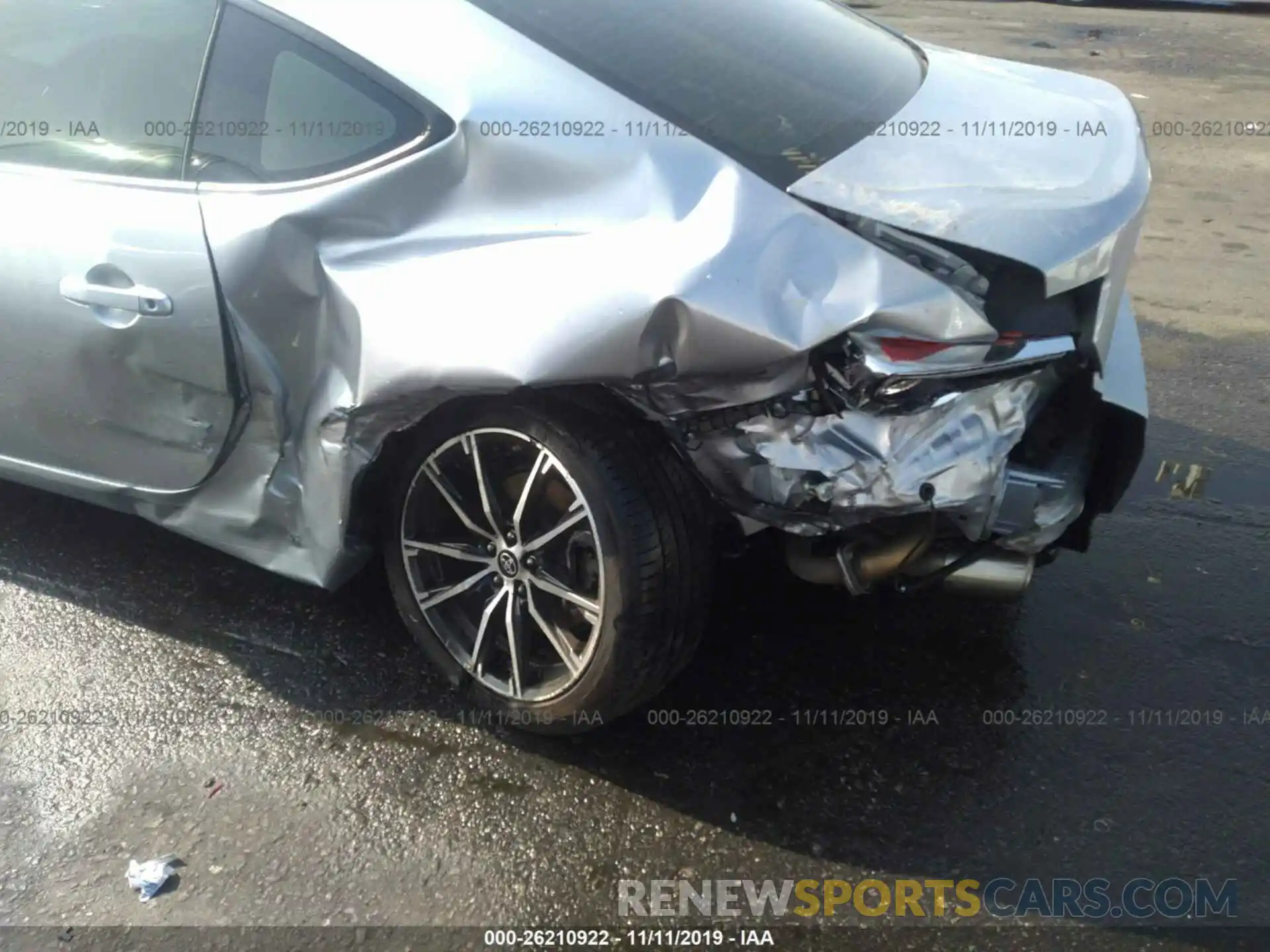 6 Photograph of a damaged car JF1ZNAA12K8700019 TOYOTA 86 2019