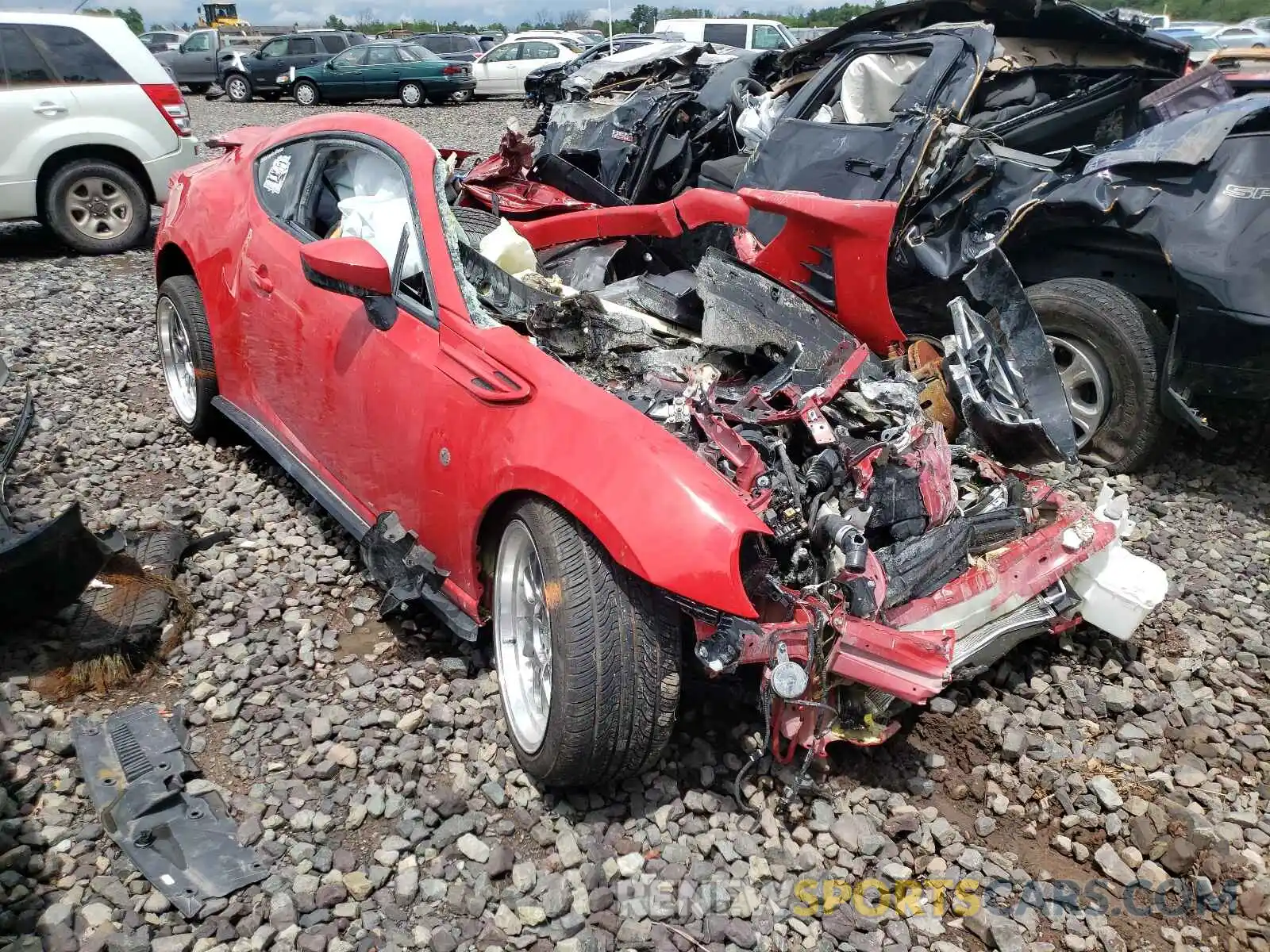 1 Photograph of a damaged car JF1ZNAA12K8700134 TOYOTA 86 2019