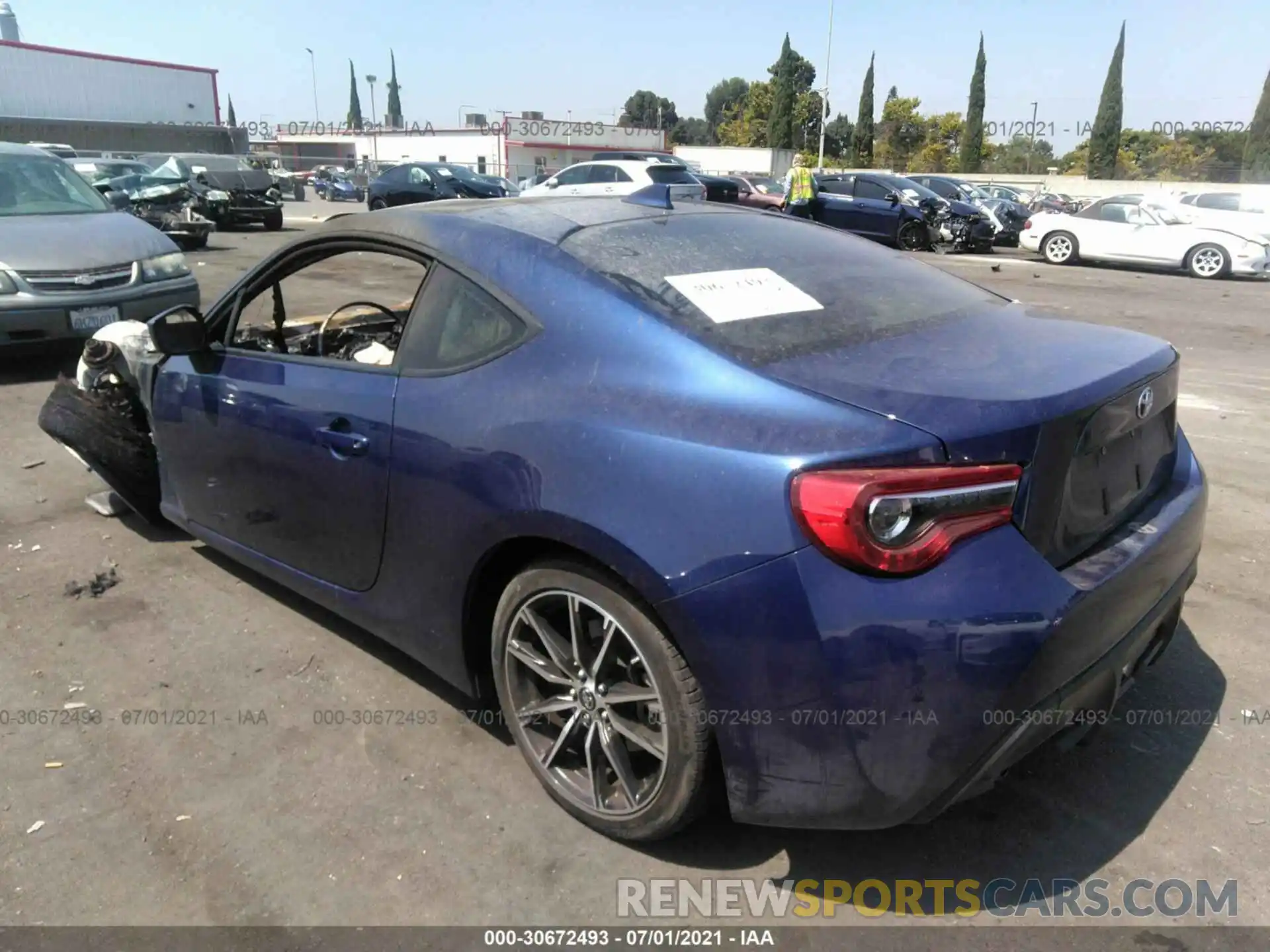 3 Photograph of a damaged car JF1ZNAA14K8700300 TOYOTA 86 2019