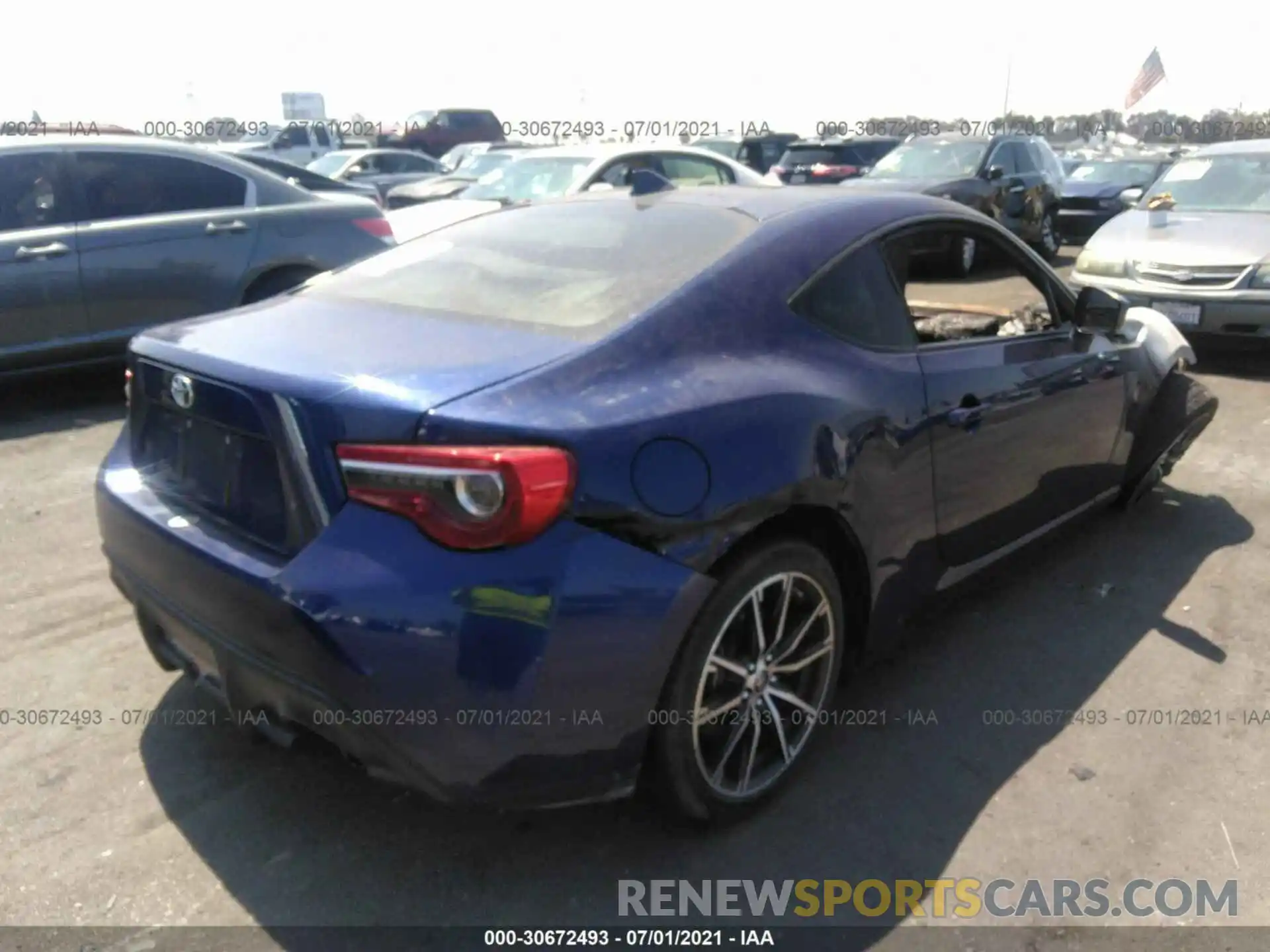 4 Photograph of a damaged car JF1ZNAA14K8700300 TOYOTA 86 2019