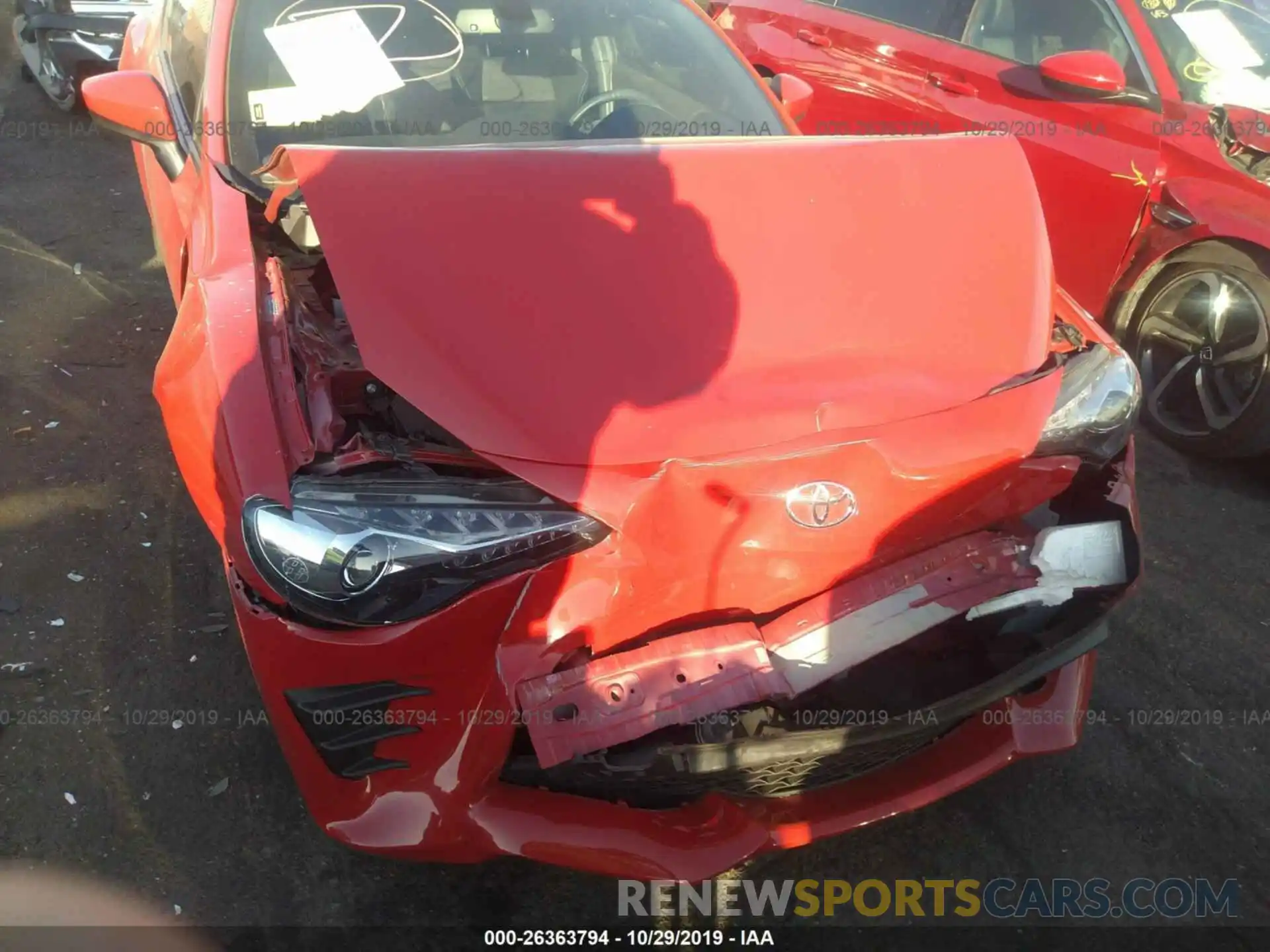 6 Photograph of a damaged car JF1ZNAA14K8701303 TOYOTA 86 2019
