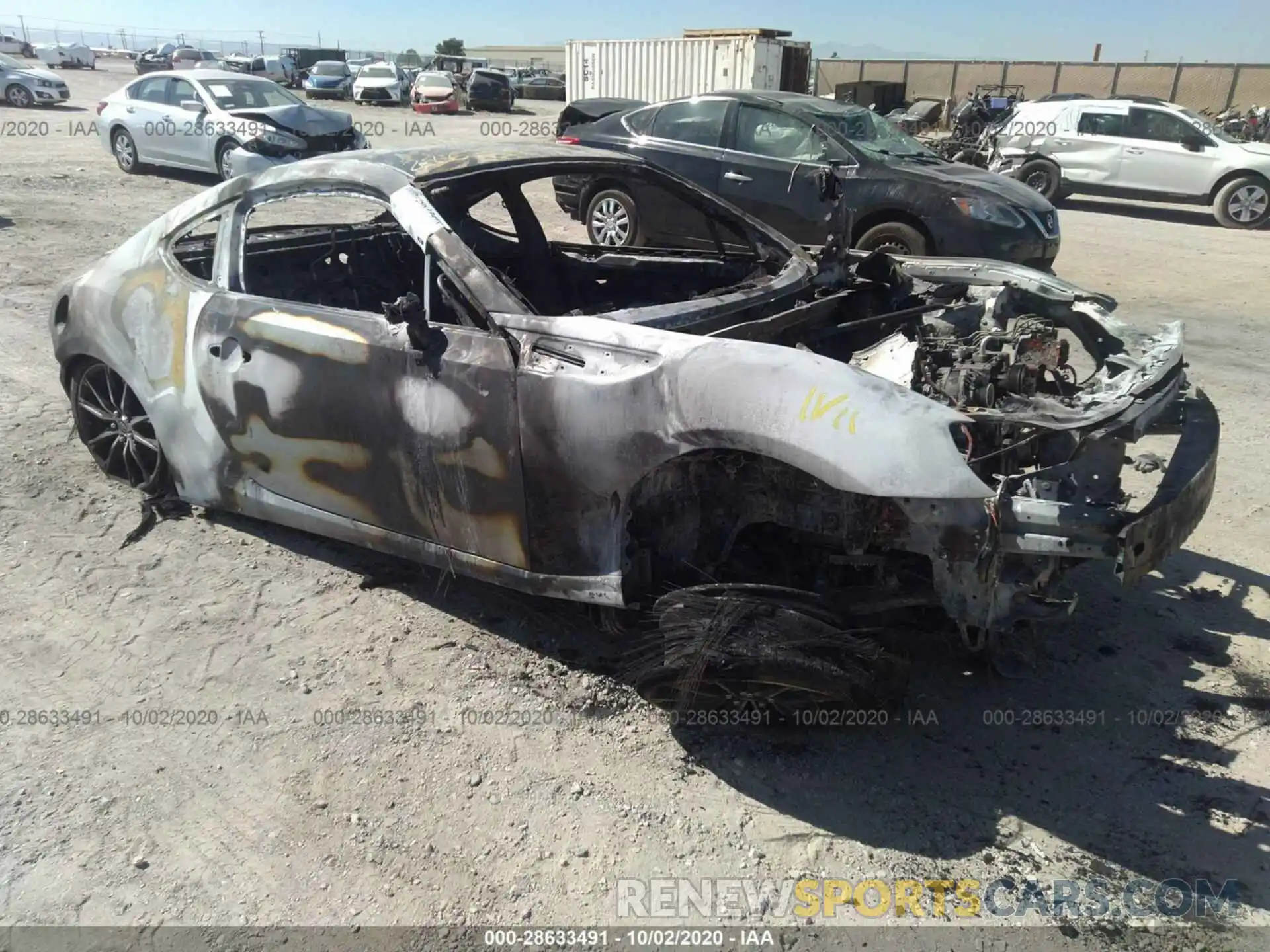 1 Photograph of a damaged car JF1ZNAA14K8704055 TOYOTA 86 2019