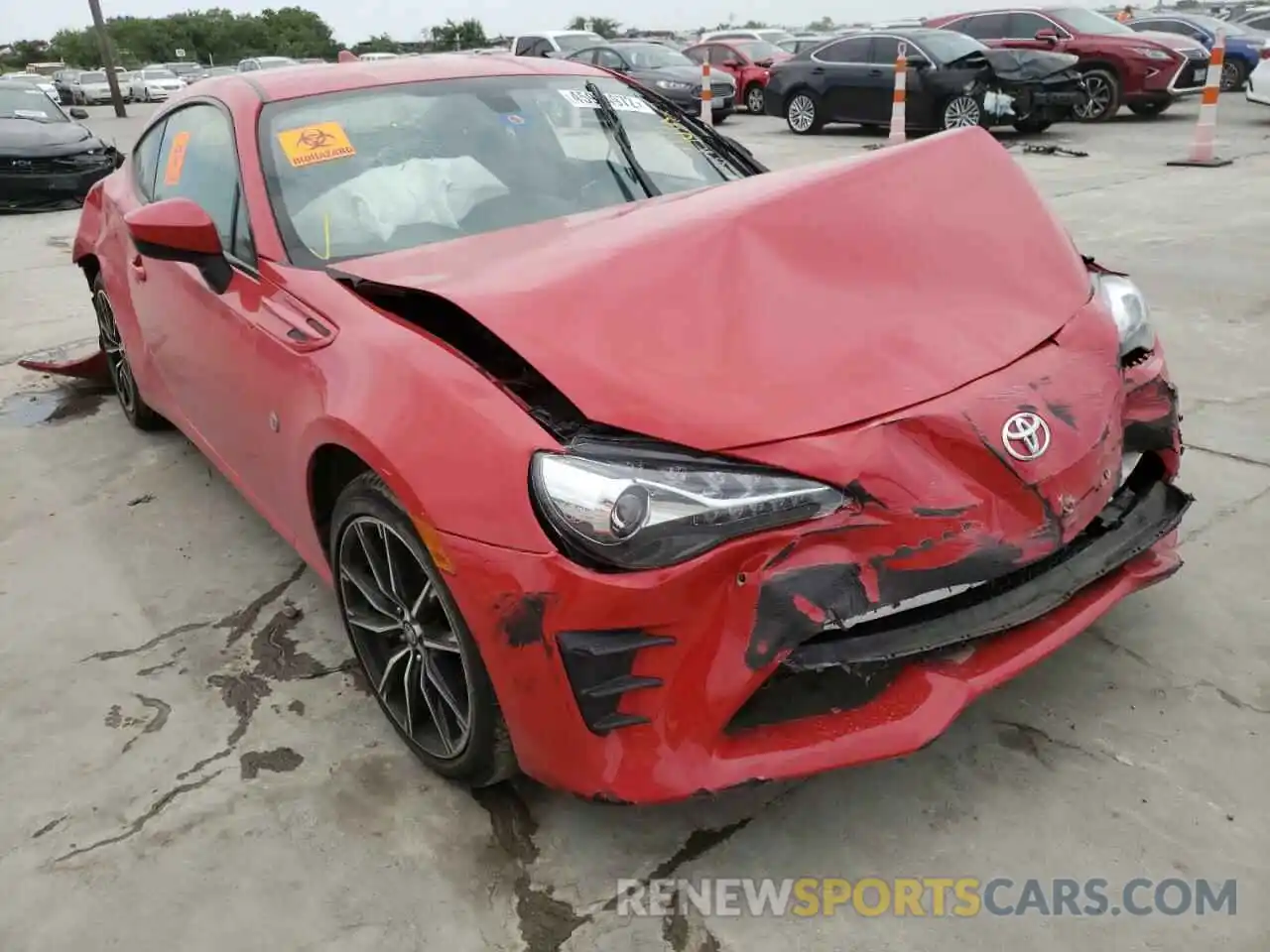 1 Photograph of a damaged car JF1ZNAA17K8703000 TOYOTA 86 2019