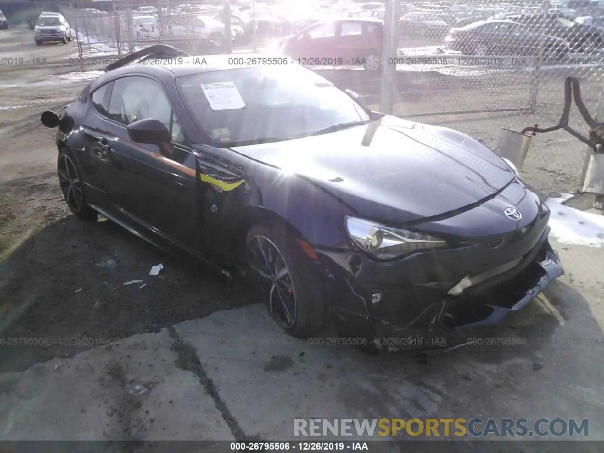 1 Photograph of a damaged car JF1ZNAE12K9700719 TOYOTA 86 2019