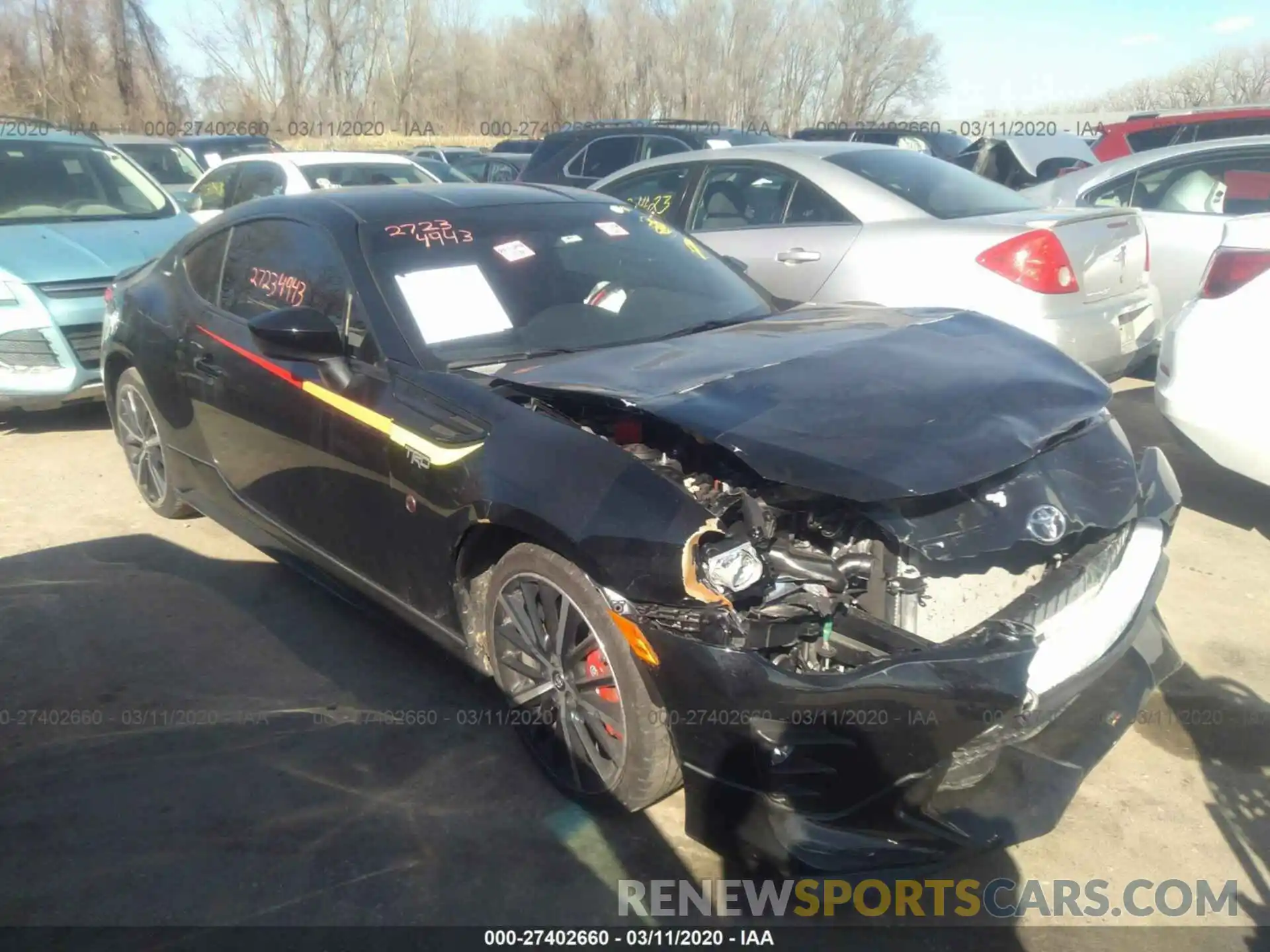 1 Photograph of a damaged car JF1ZNAE15K9701640 TOYOTA 86 2019