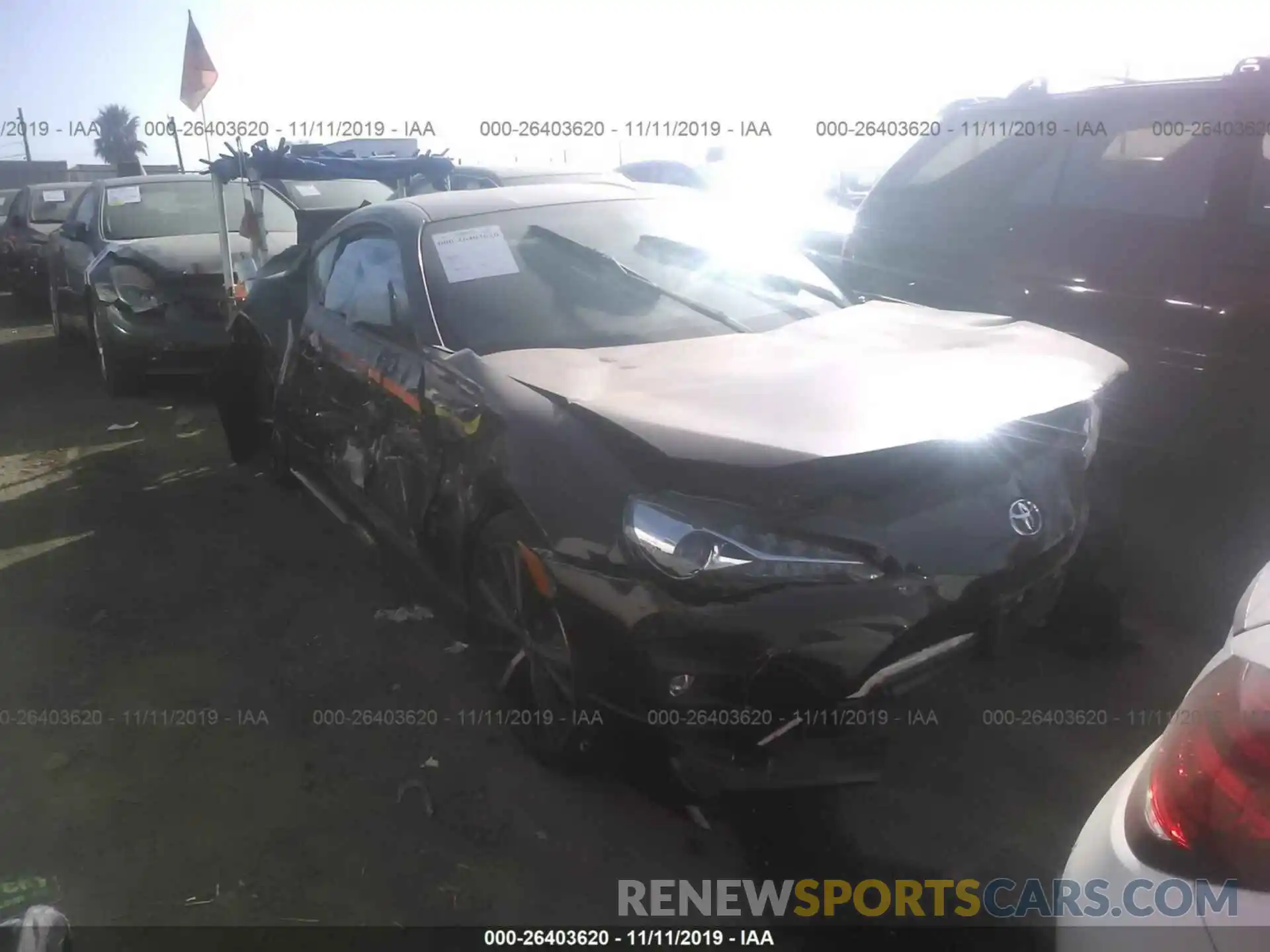 1 Photograph of a damaged car JF1ZNAE16K9702067 TOYOTA 86 2019