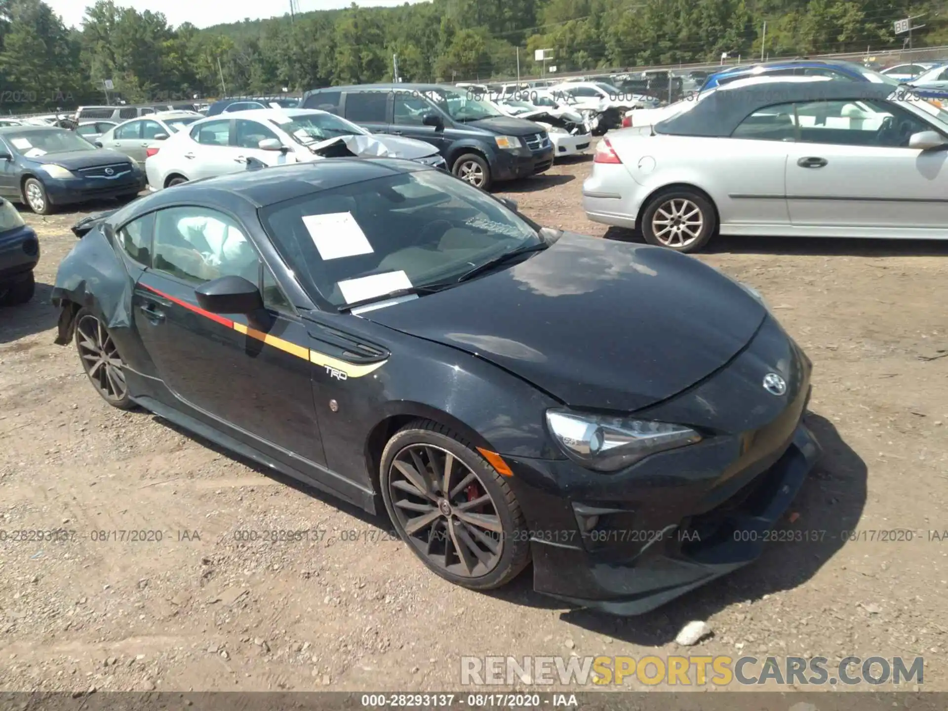 1 Photograph of a damaged car JF1ZNAE16K9702294 TOYOTA 86 2019