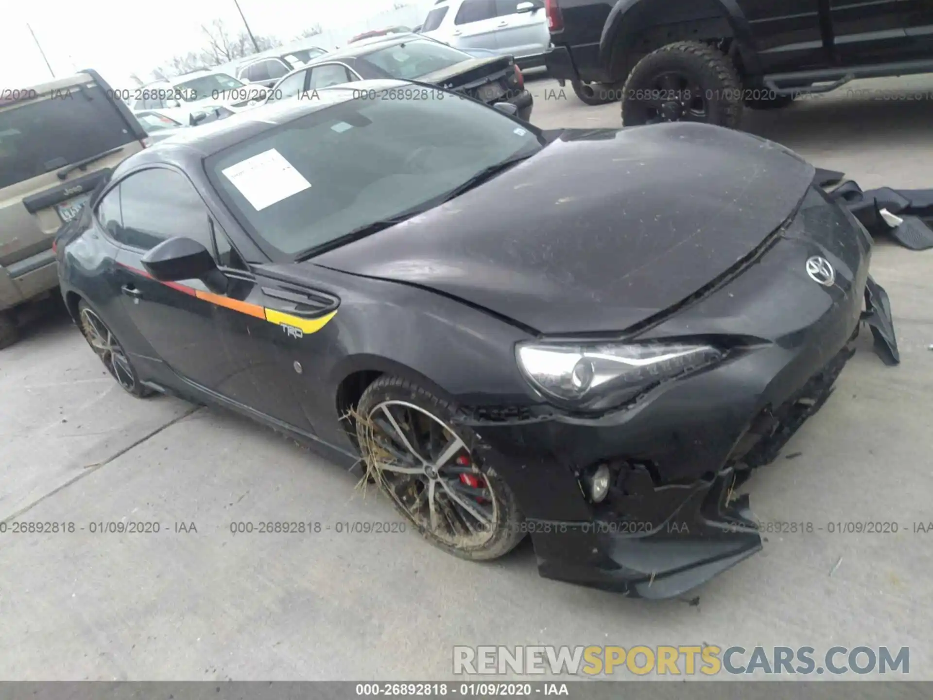 1 Photograph of a damaged car JF1ZNAE18K9702250 TOYOTA 86 2019