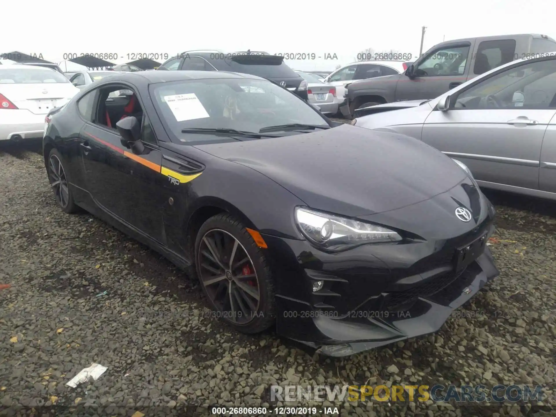 1 Photograph of a damaged car JF1ZNAE19K9702774 TOYOTA 86 2019