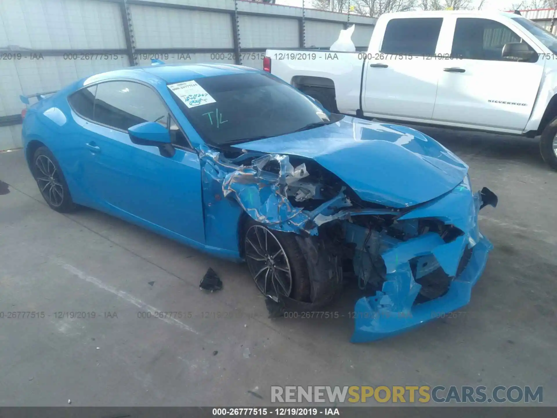 1 Photograph of a damaged car JF1ZNAE1XK8704006 TOYOTA 86 2019