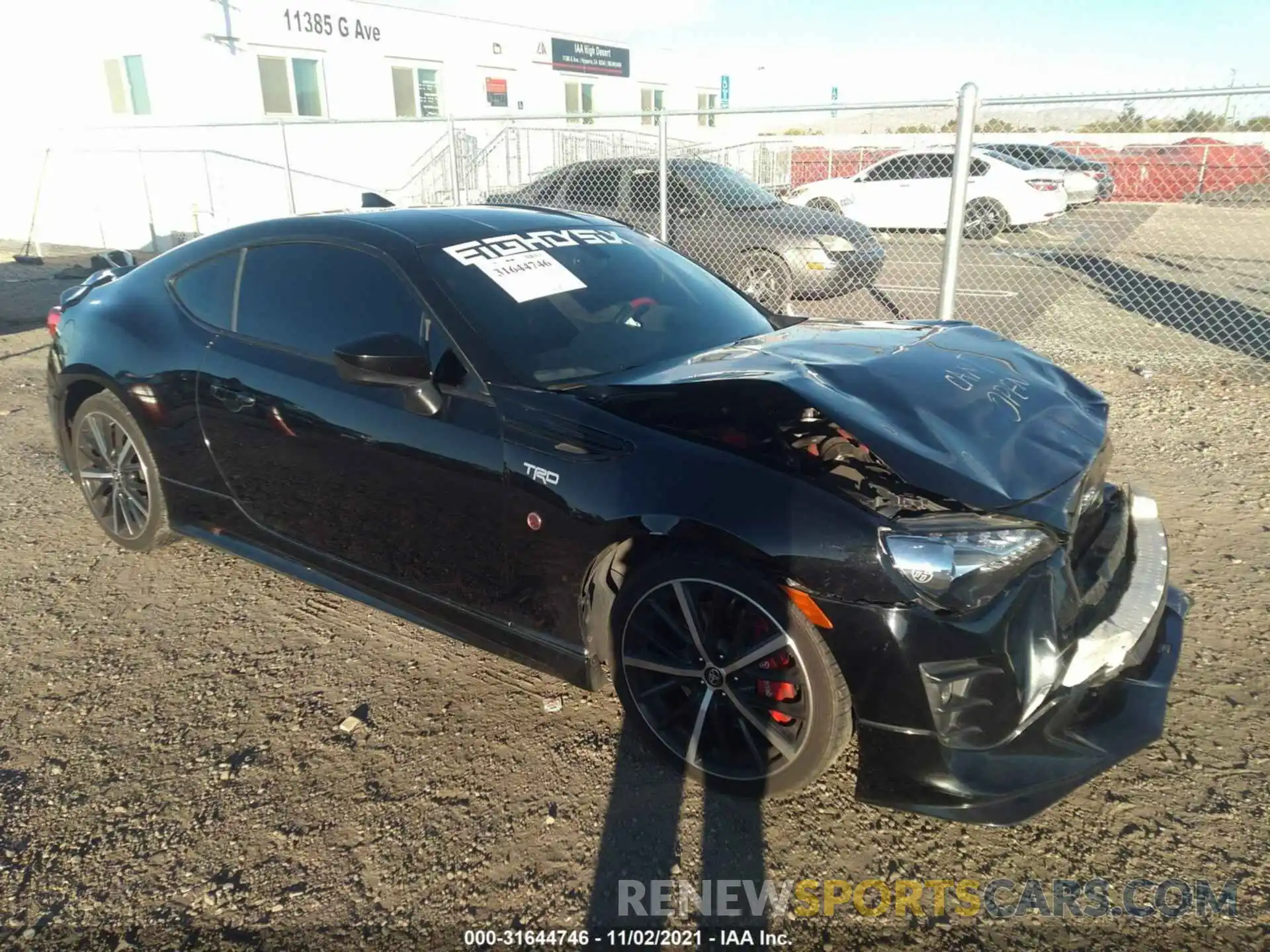 1 Photograph of a damaged car JF1ZNAE1XK9700516 TOYOTA 86 2019