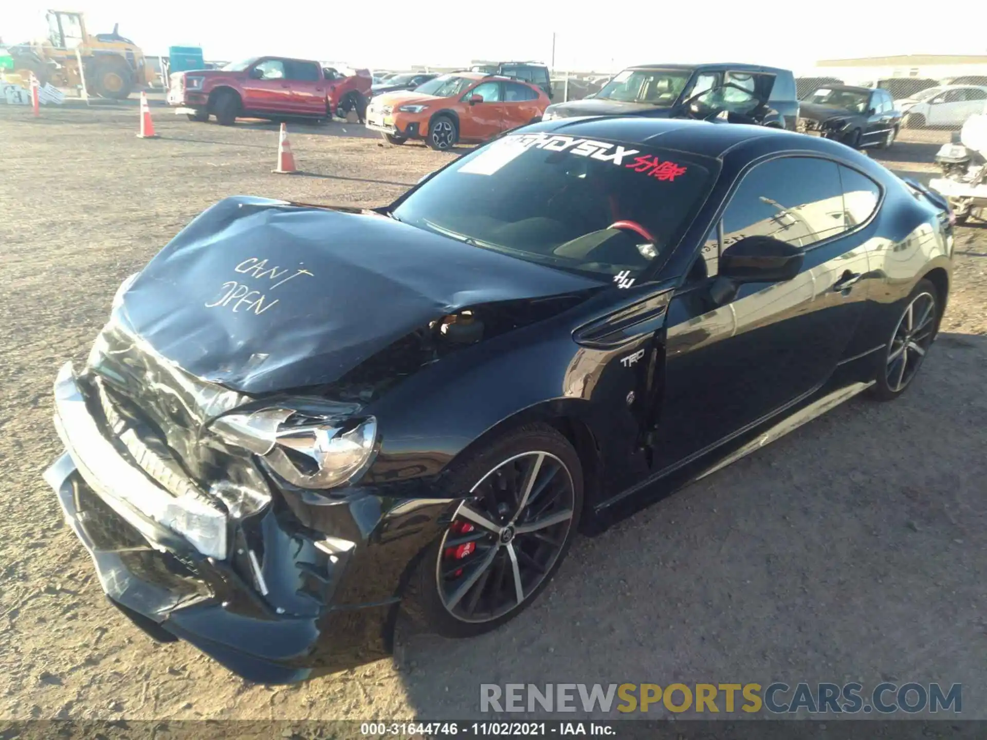 2 Photograph of a damaged car JF1ZNAE1XK9700516 TOYOTA 86 2019