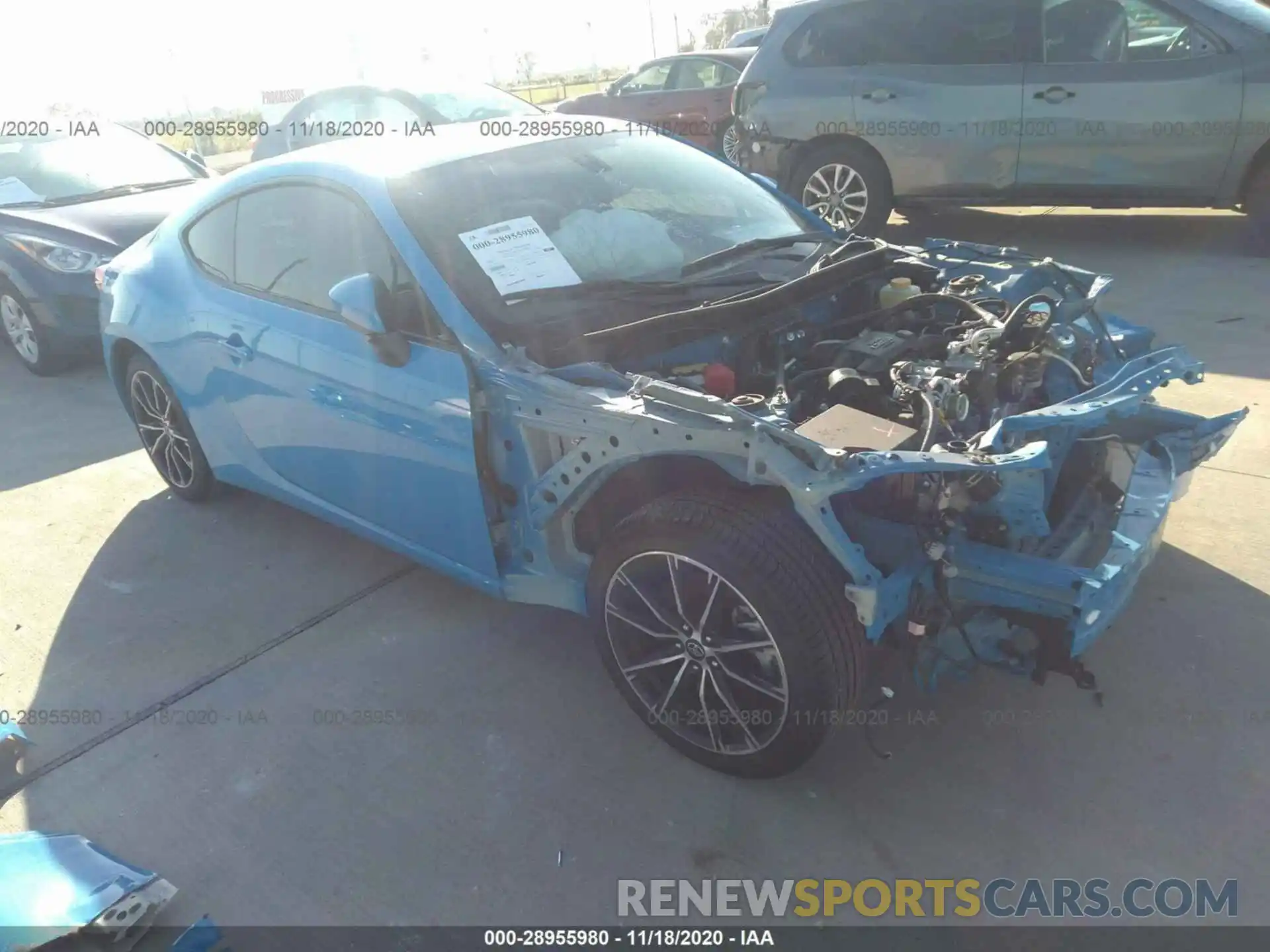 1 Photograph of a damaged car JF1ZNAA11L8751853 TOYOTA 86 2020