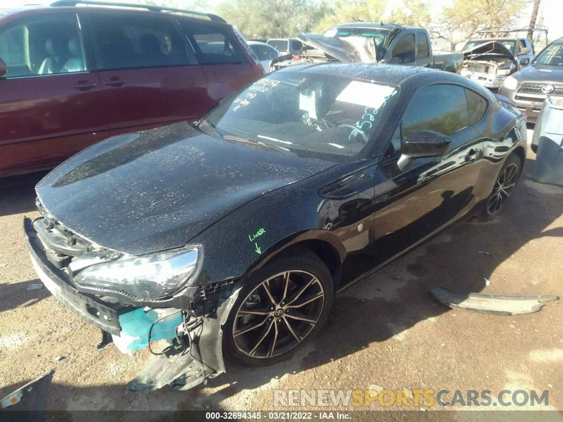 2 Photograph of a damaged car JF1ZNAA19L8752250 TOYOTA 86 2020