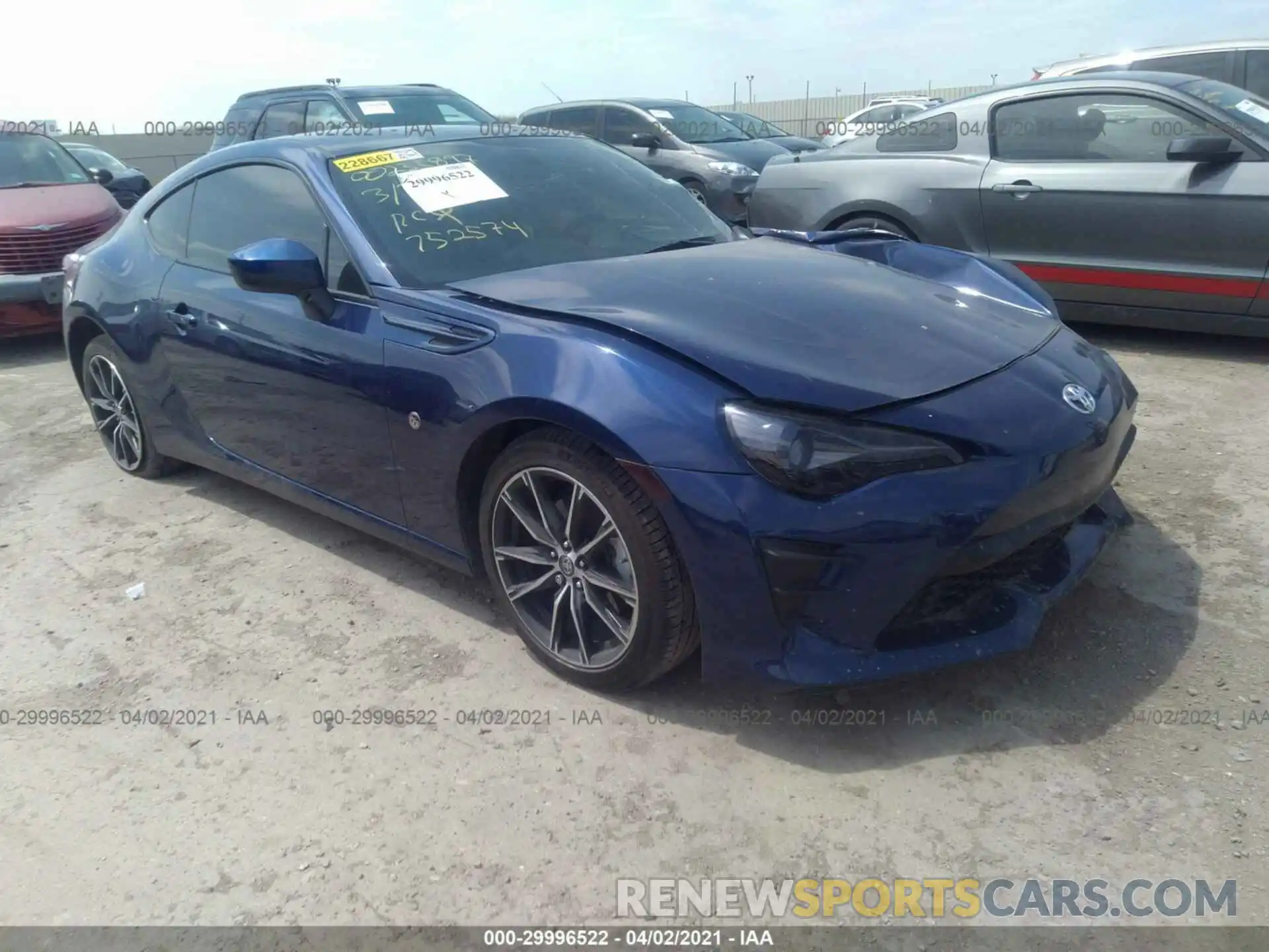 1 Photograph of a damaged car JF1ZNAA1XL9752574 TOYOTA 86 2020