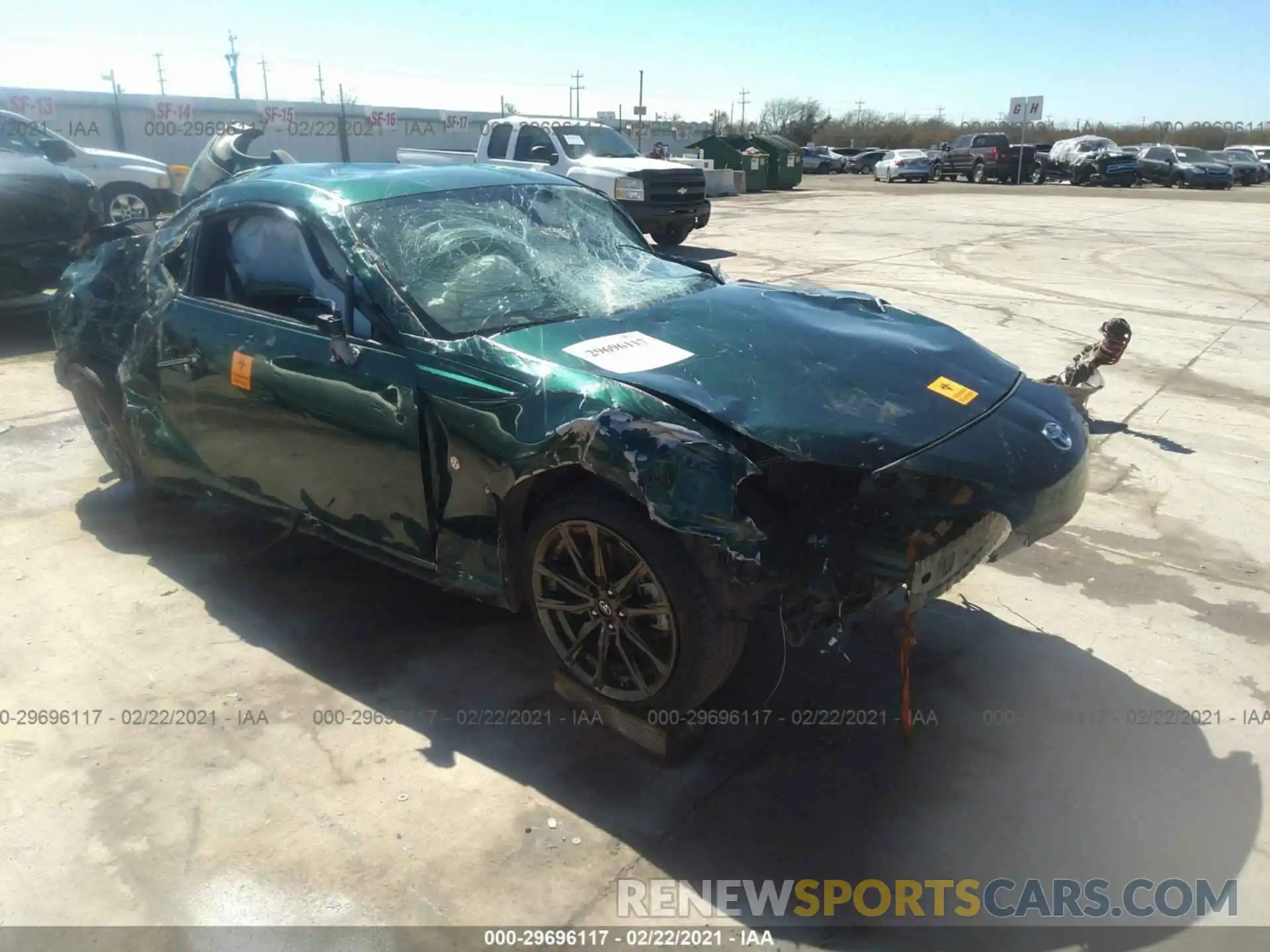 1 Photograph of a damaged car JF1ZNAE11L9750285 TOYOTA 86 2020