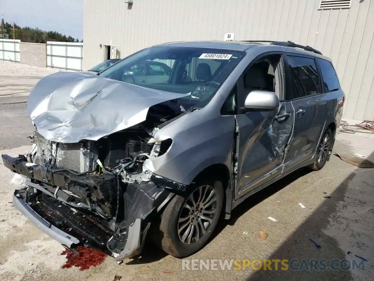 1 Photograph of a damaged car 5TDYZ3DC2KS990390 TOYOTA All Models 2019