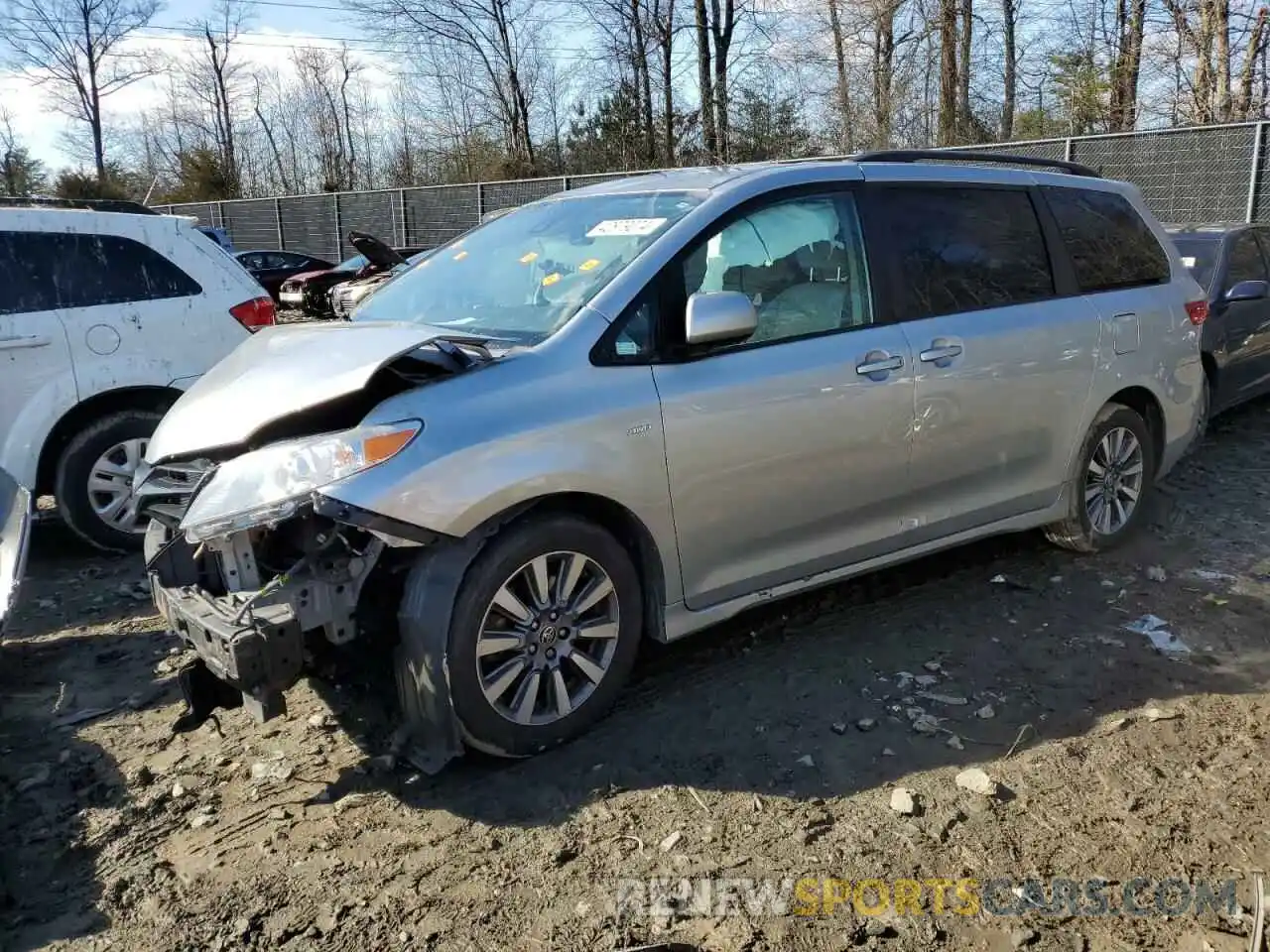 1 Photograph of a damaged car 5TDJZ3DC4LS245384 TOYOTA All Models 2020