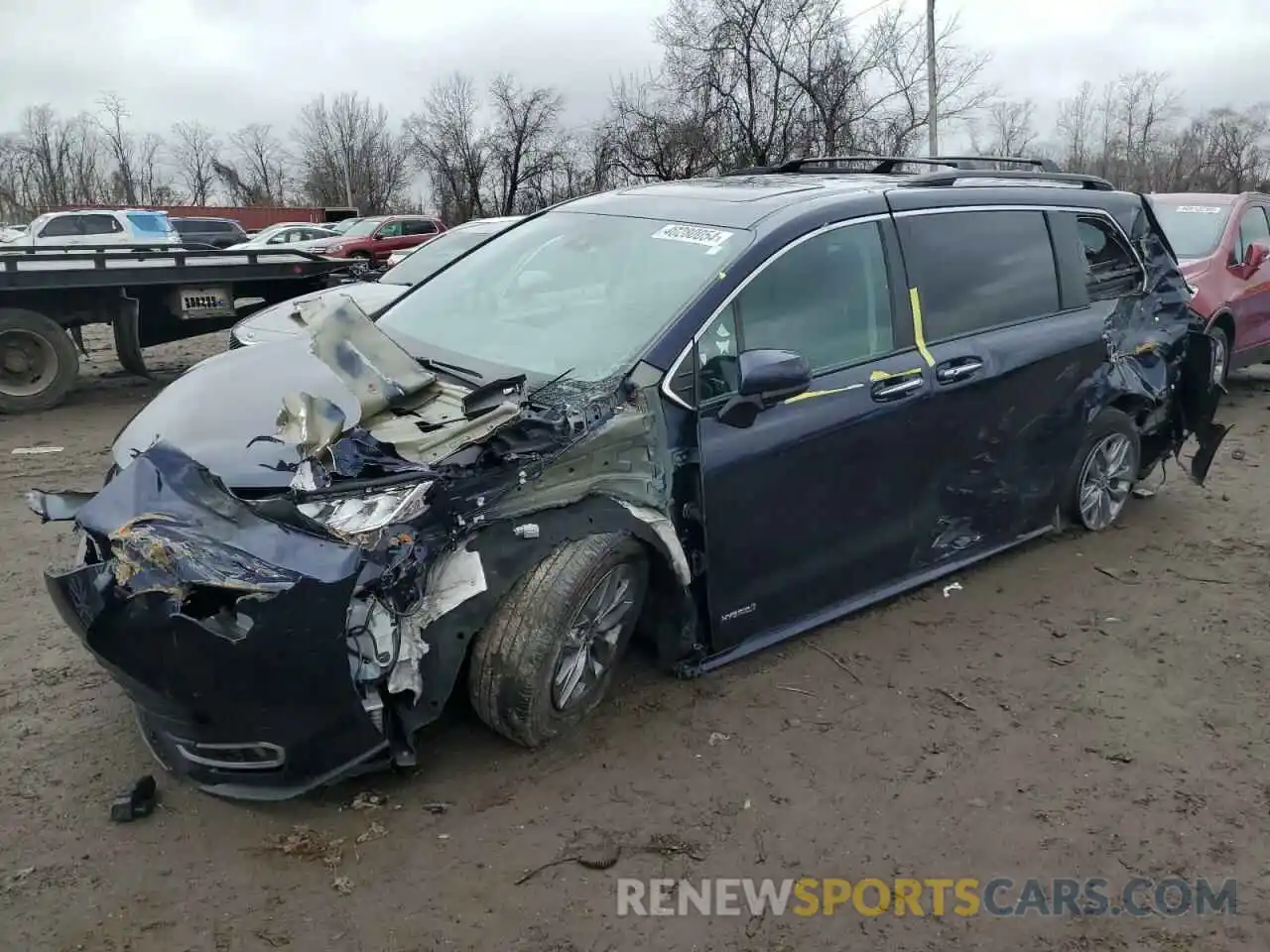 1 Photograph of a damaged car 5TDYRKEC5MS037653 TOYOTA All Models 2021