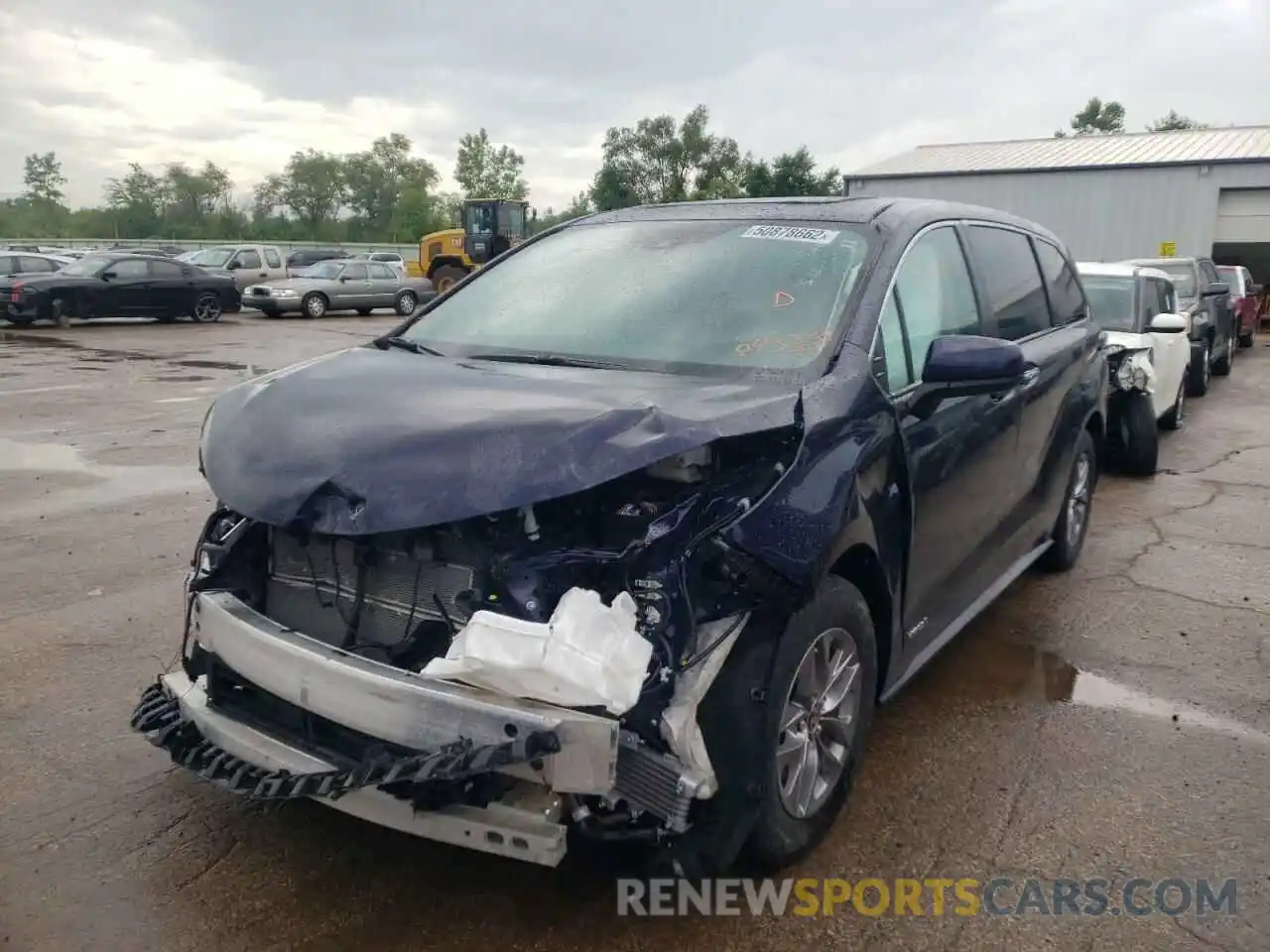 2 Photograph of a damaged car 5TDYRKEC6MS043350 TOYOTA All Models 2021