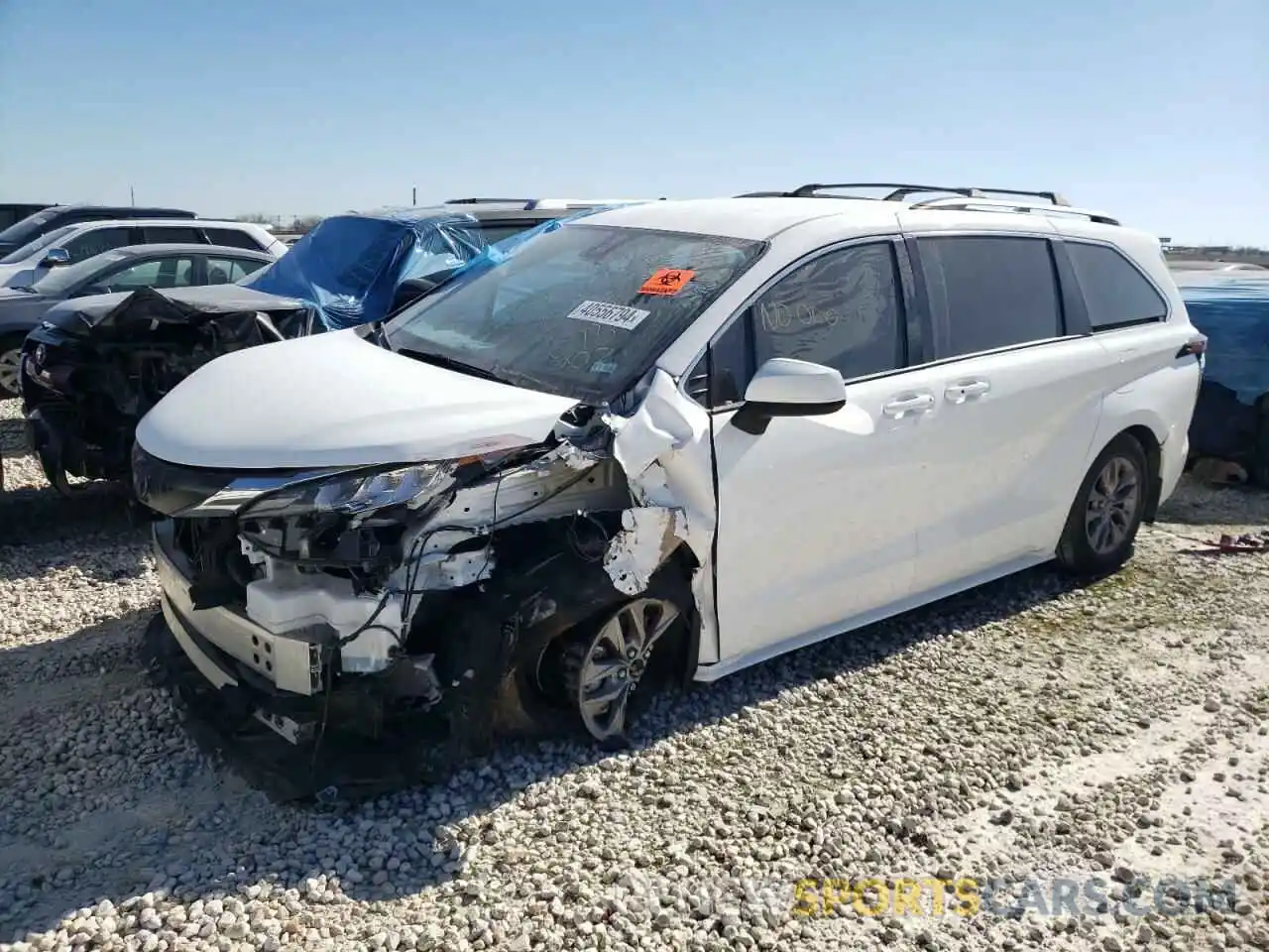 1 Photograph of a damaged car 5TDKRKEC8NS078902 TOYOTA All Models 2022