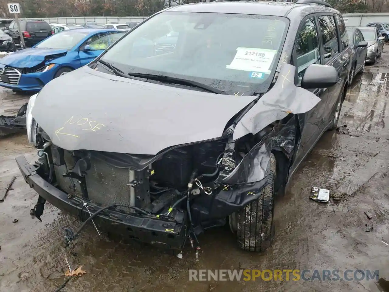 2 Photograph of a damaged car 5TDKZ3DC7KS973641 TOYOTA ALL OTHER 2019