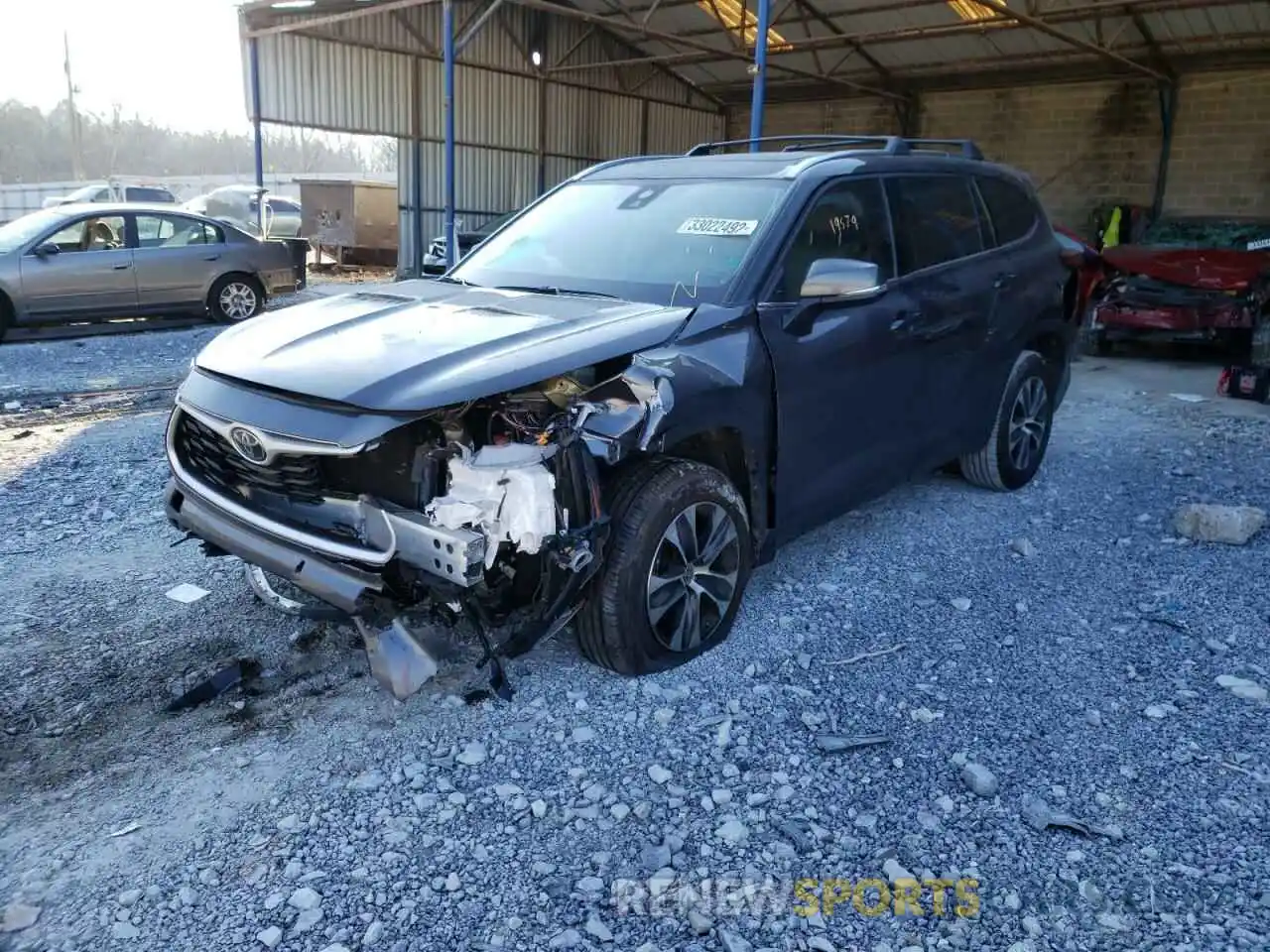 2 Photograph of a damaged car 5TDGZRAH3MS052304 TOYOTA ALL OTHER 2021