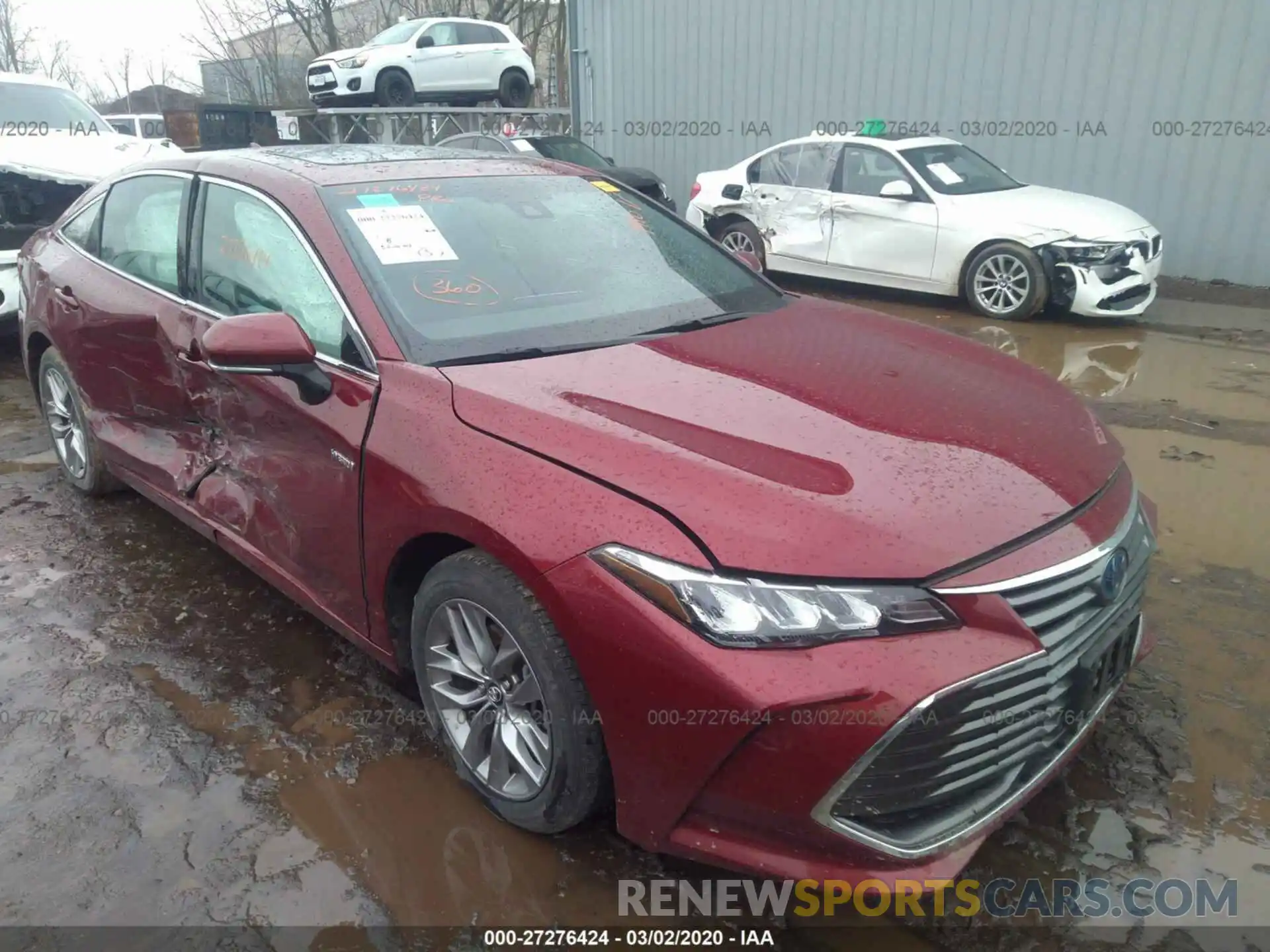 1 Photograph of a damaged car 4T1B21FB1KU002963 TOYOTA AVALON 2019